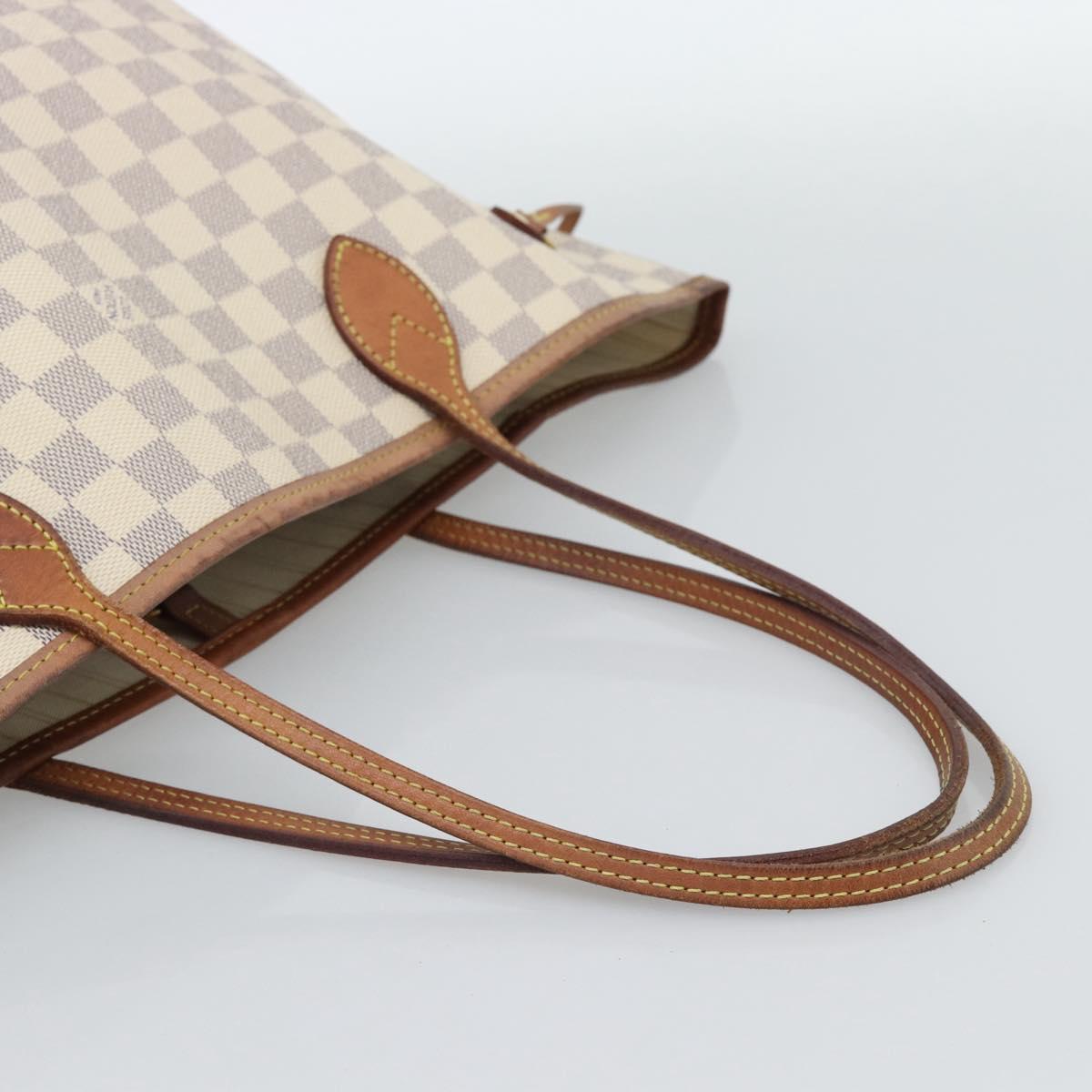 LOUIS VUITTON Damier Azur Neverfull MM Tote Bag N41605 LV Auth ka4805 - Jerrillo image 7