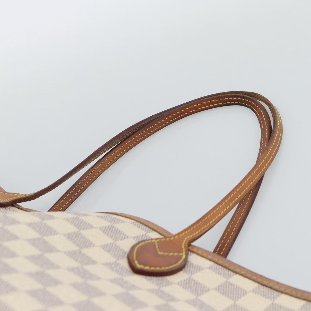 LOUIS VUITTON Damier Azur Neverfull MM Tote Bag N41605 LV Auth ka4805 - Jerrillo image 8