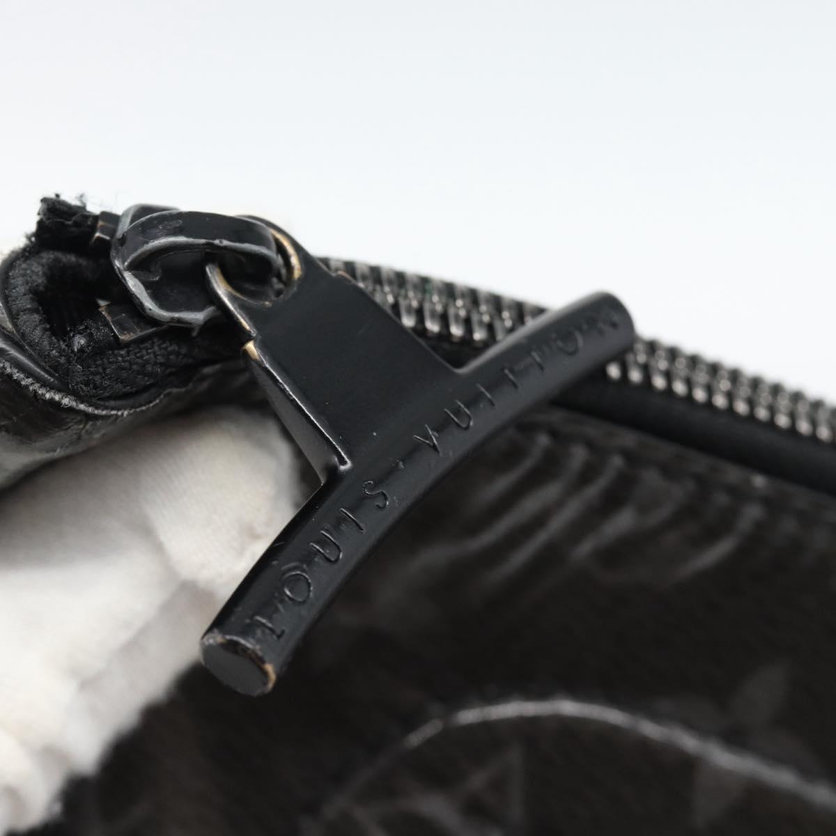 LOUIS VUITTON Monogram Eclipse Glaze Pochette Cosmos Black M63373 Auth ka4815 - Jerrillo image 9