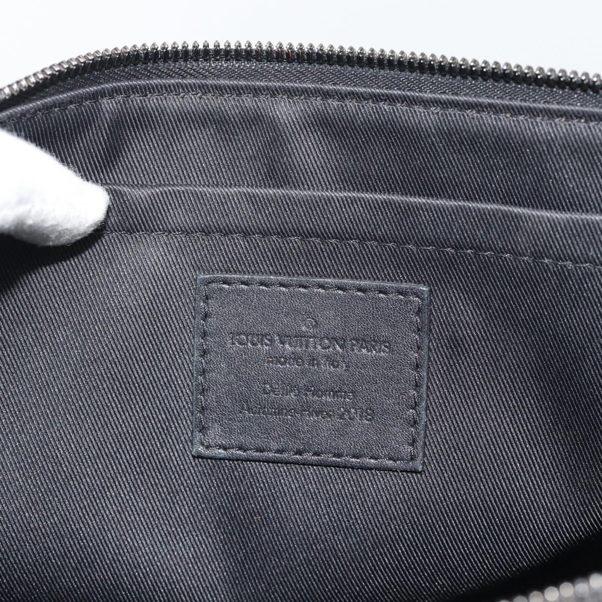 LOUIS VUITTON Monogram Eclipse Glaze Pochette Cosmos Black M63373 Auth ka4815 - Jerrillo image 10