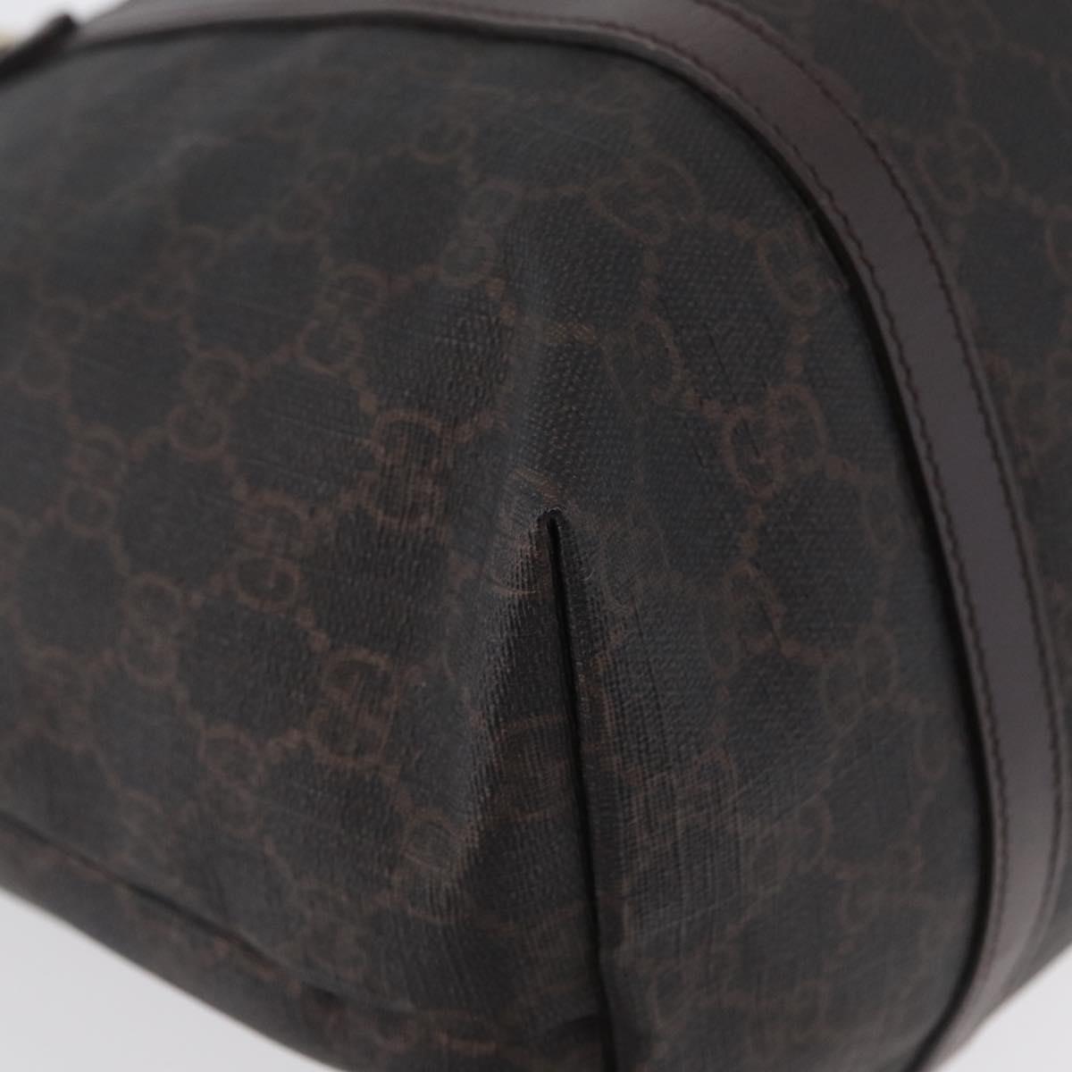 GUCCI GG Supreme Tote Bag PVC Gold Dark Brown 309613 Auth ki6444 - Jerrillo image 9