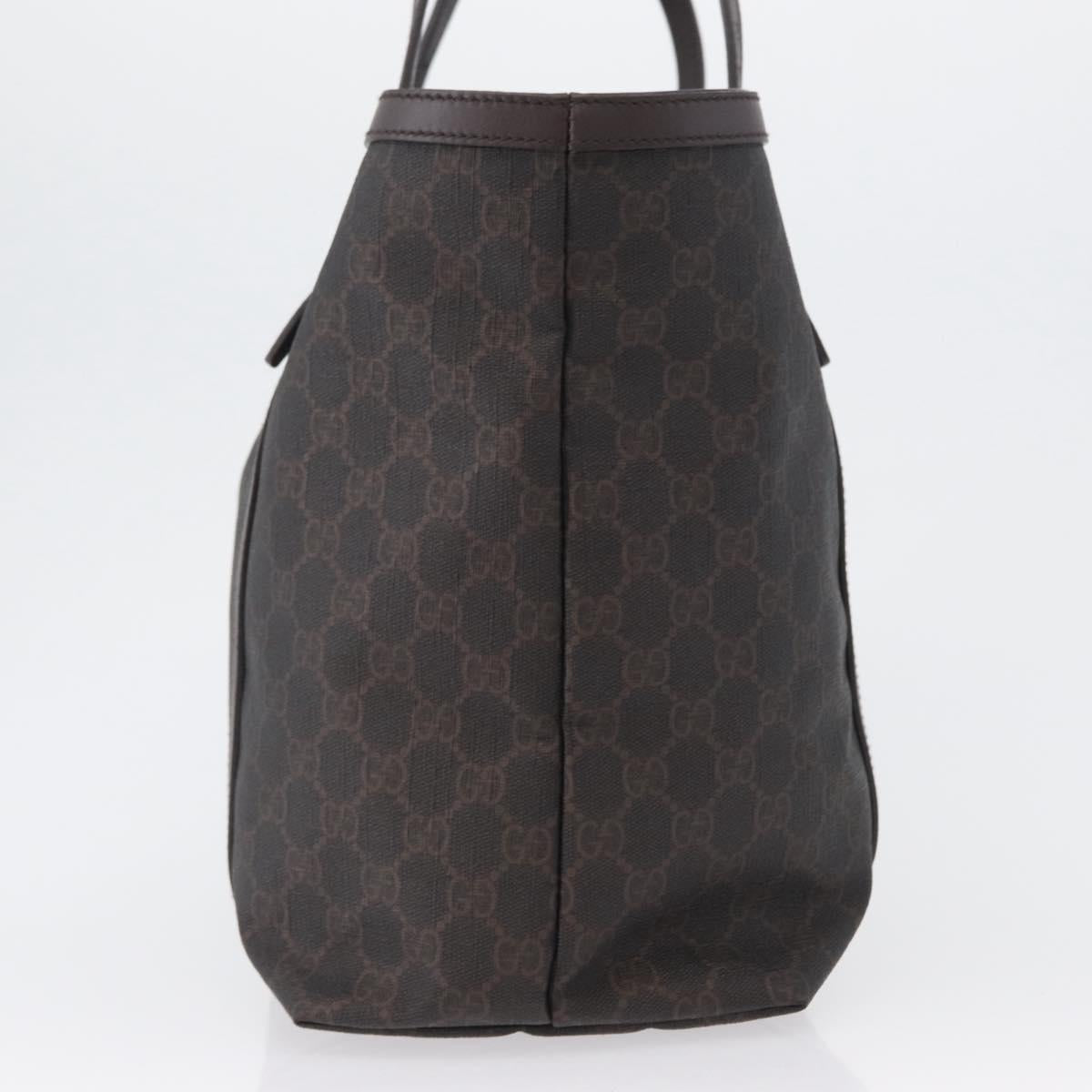 GUCCI GG Supreme Tote Bag PVC Gold Dark Brown 309613 Auth ki6444 - Jerrillo image 4
