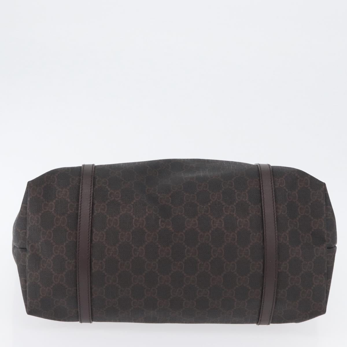 GUCCI GG Supreme Tote Bag PVC Gold Dark Brown 309613 Auth ki6444 - Jerrillo image 5