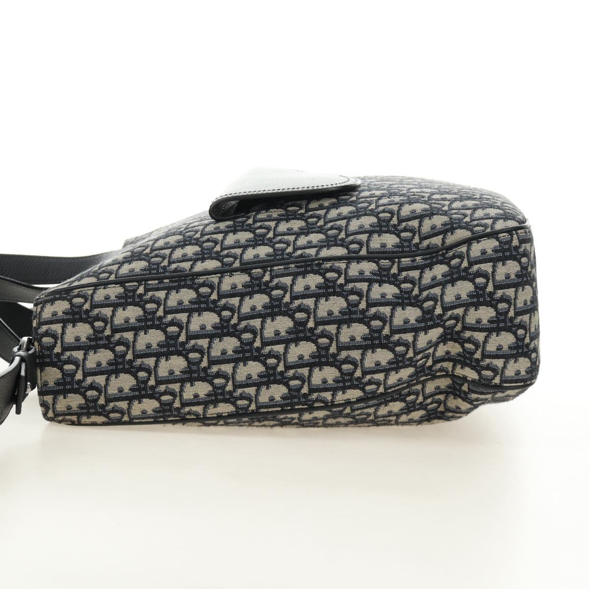 Christian Dior Trotter Canvas Hand Bag 2way Navy Silver Auth ki6683SAM - Jerrillo image 4