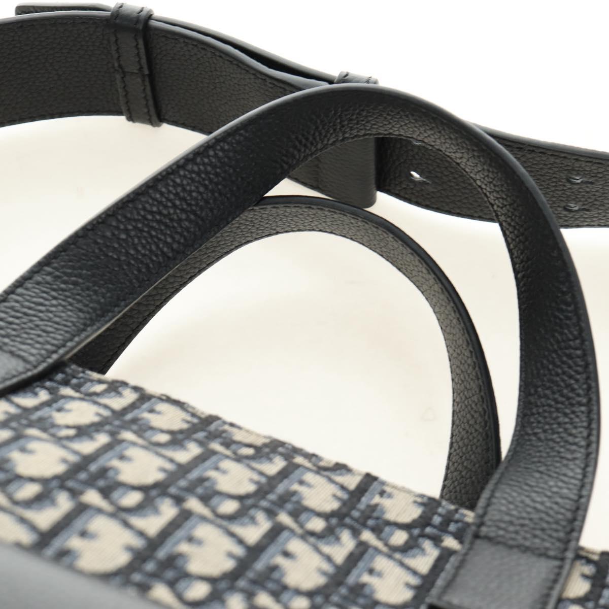 Christian Dior Trotter Canvas Hand Bag 2way Navy Silver Auth ki6683SAM - Jerrillo image 8