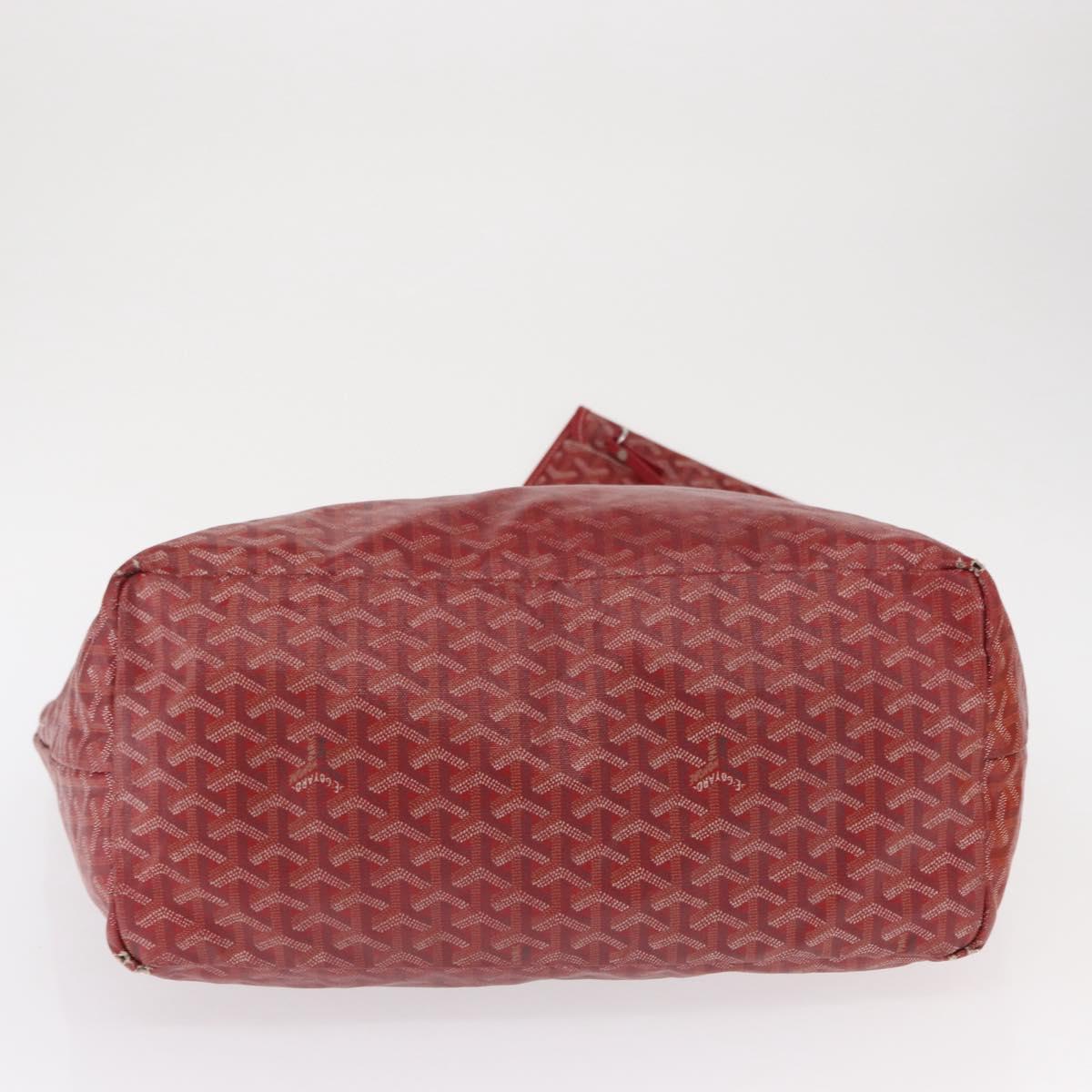 GOYARD Herringbone Saint Louis GM Tote Bag PVC Red Auth mr1936 - Jerrillo image 7