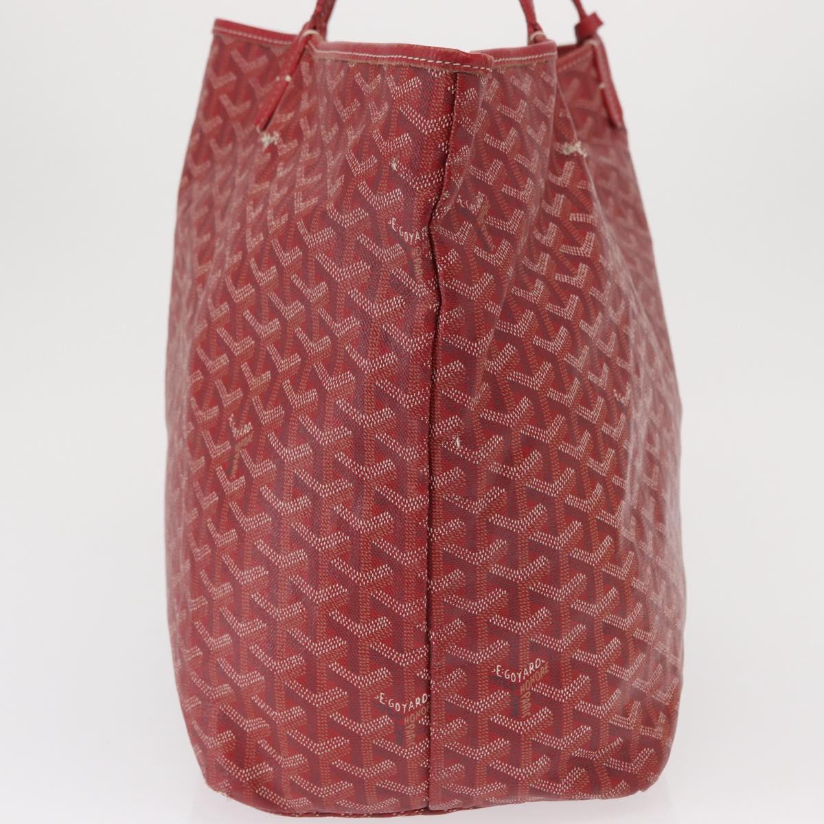 GOYARD Herringbone Saint Louis GM Tote Bag PVC Red Auth mr1936 - Jerrillo image 5