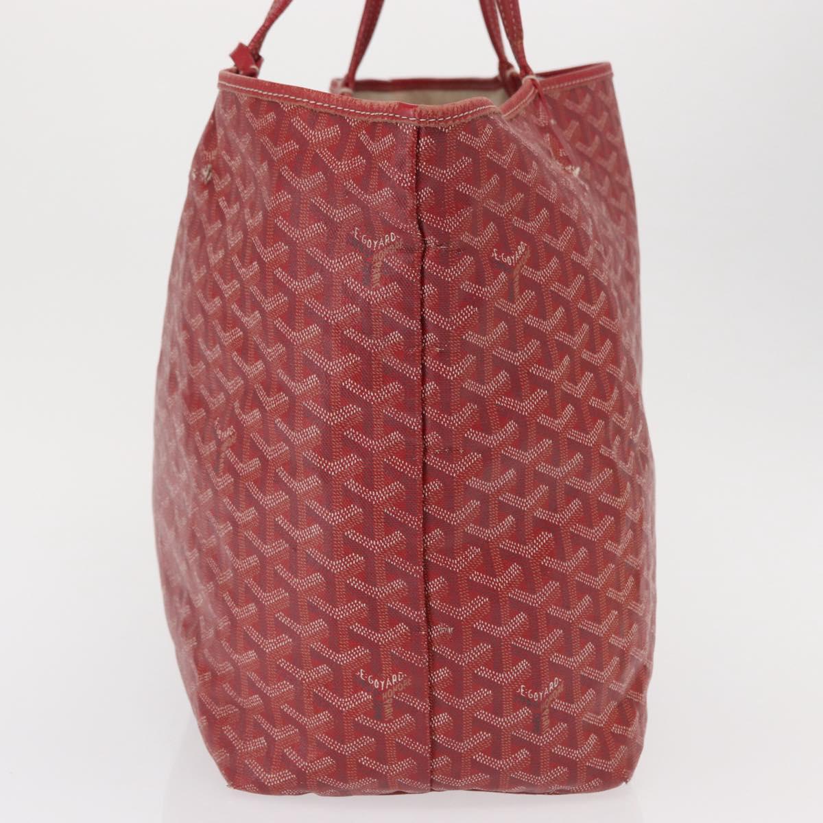 GOYARD Herringbone Saint Louis GM Tote Bag PVC Red Auth mr1936 - Jerrillo image 6