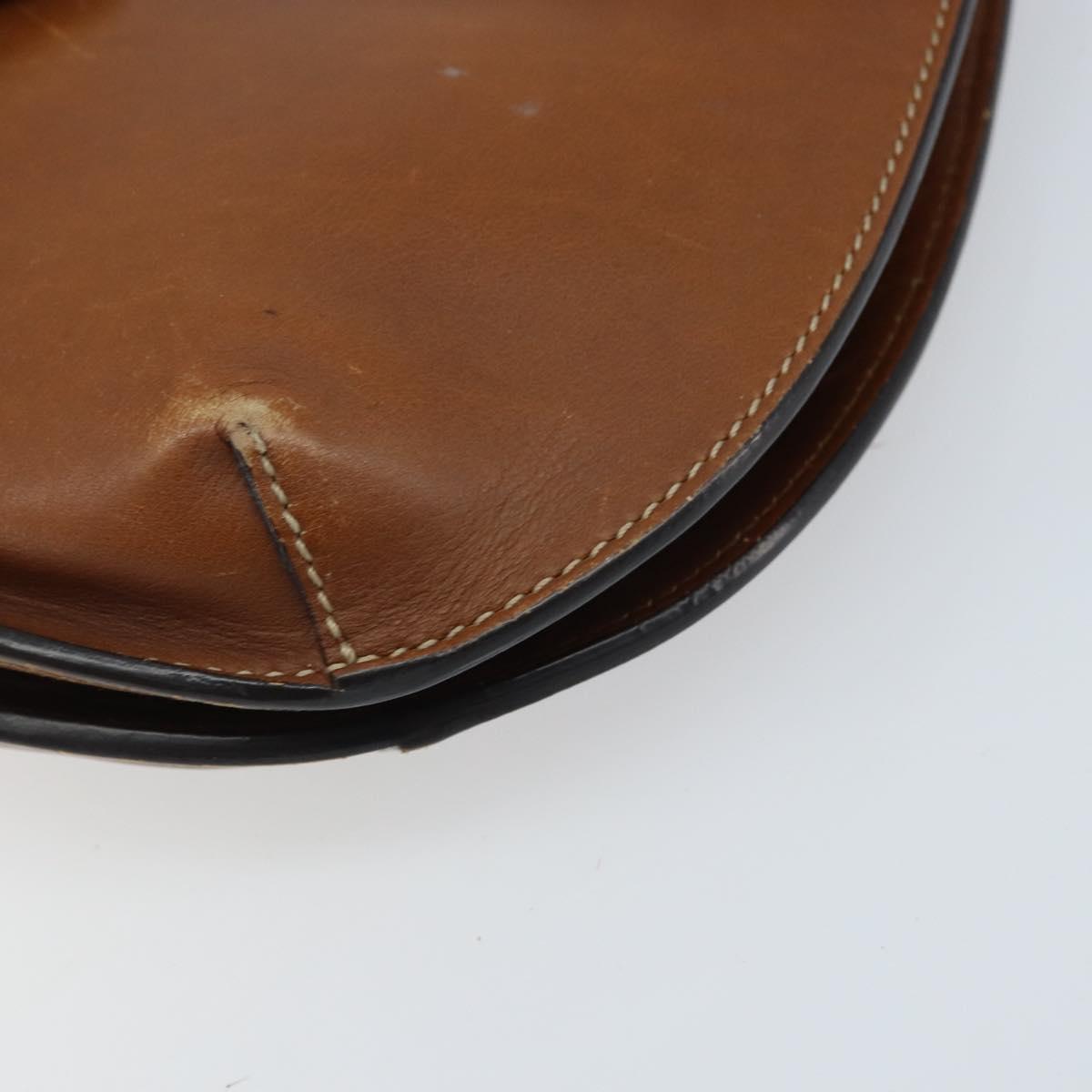 GUCCI Shoulder Bag Leather Brown Gold 409154 Auth mr2049 - Jerrillo image 10
