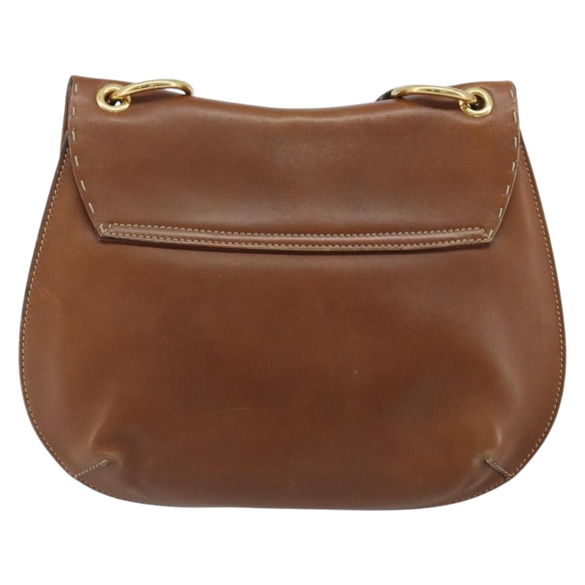 GUCCI Shoulder Bag Leather Brown Gold 409154 Auth mr2049 - Jerrillo image 3