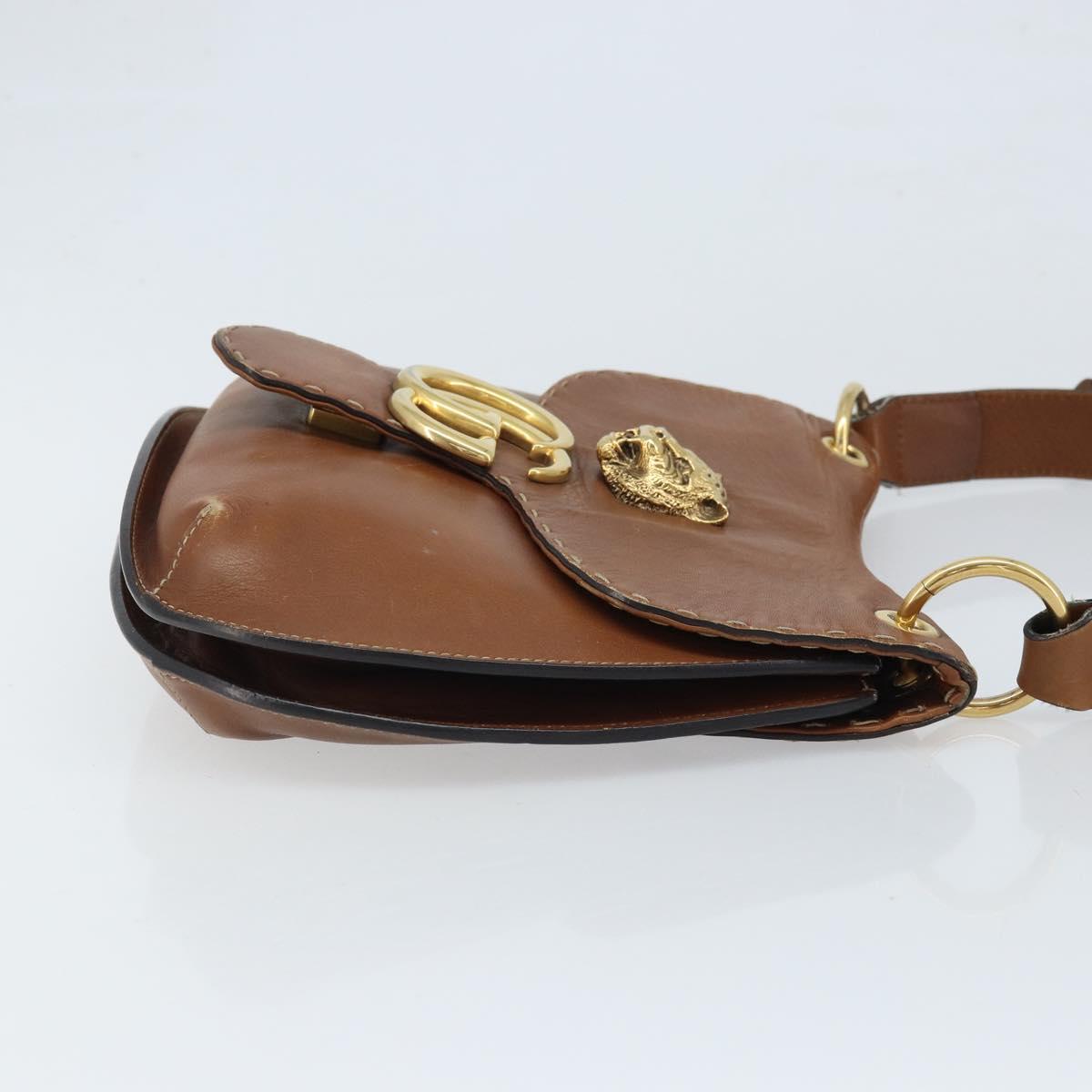 GUCCI Shoulder Bag Leather Brown Gold 409154 Auth mr2049 - Jerrillo image 4