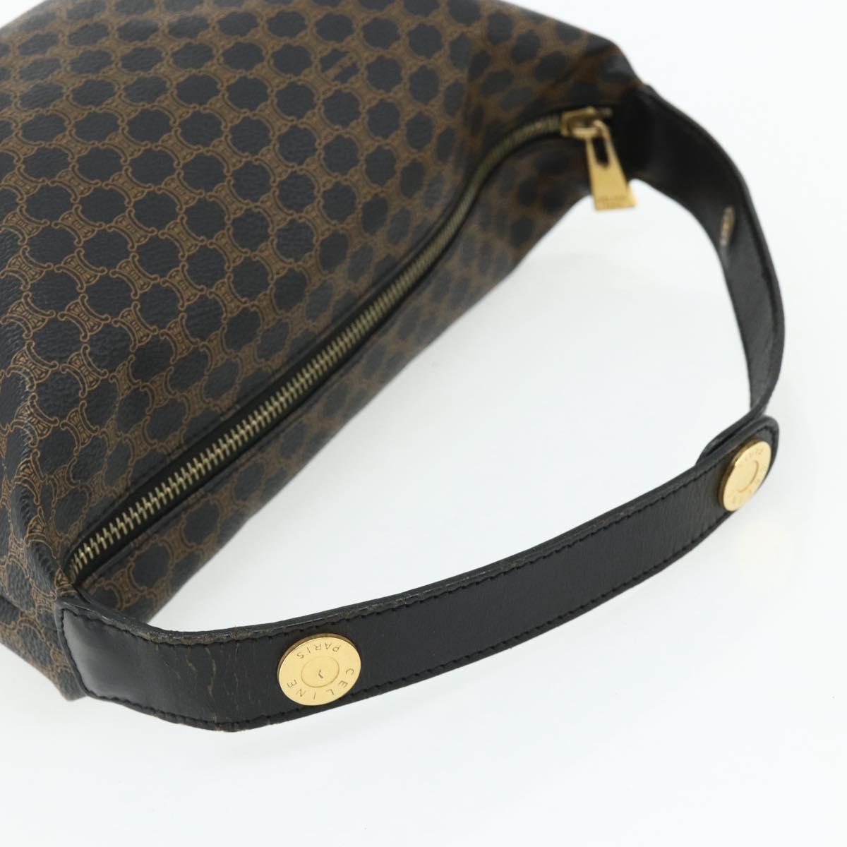 CELINE Macadam Canvas Hand Bag PVC Leather Black Gold Auth mr2503A - Jerrillo image 7