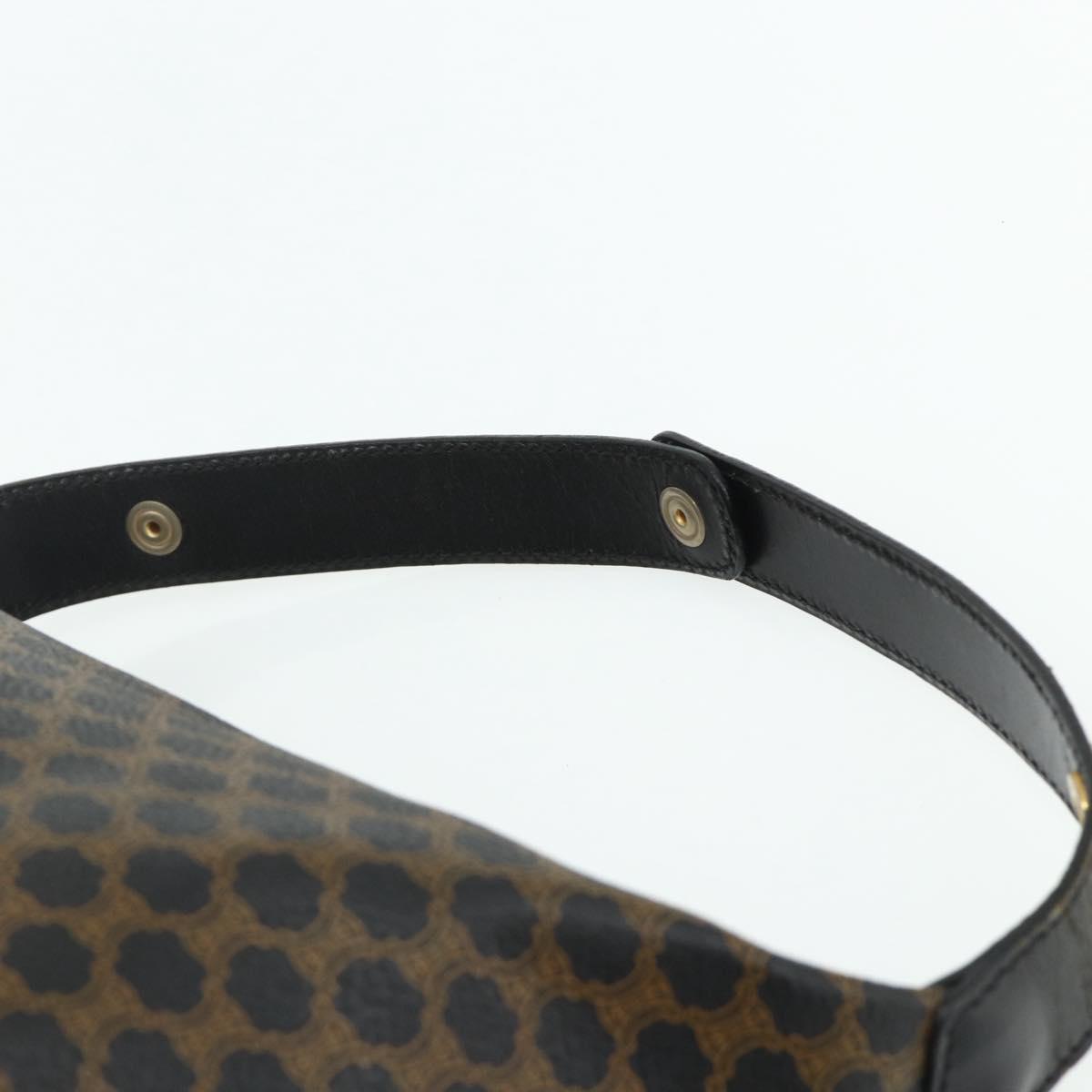 CELINE Macadam Canvas Hand Bag PVC Leather Black Gold Auth mr2503A - Jerrillo image 8