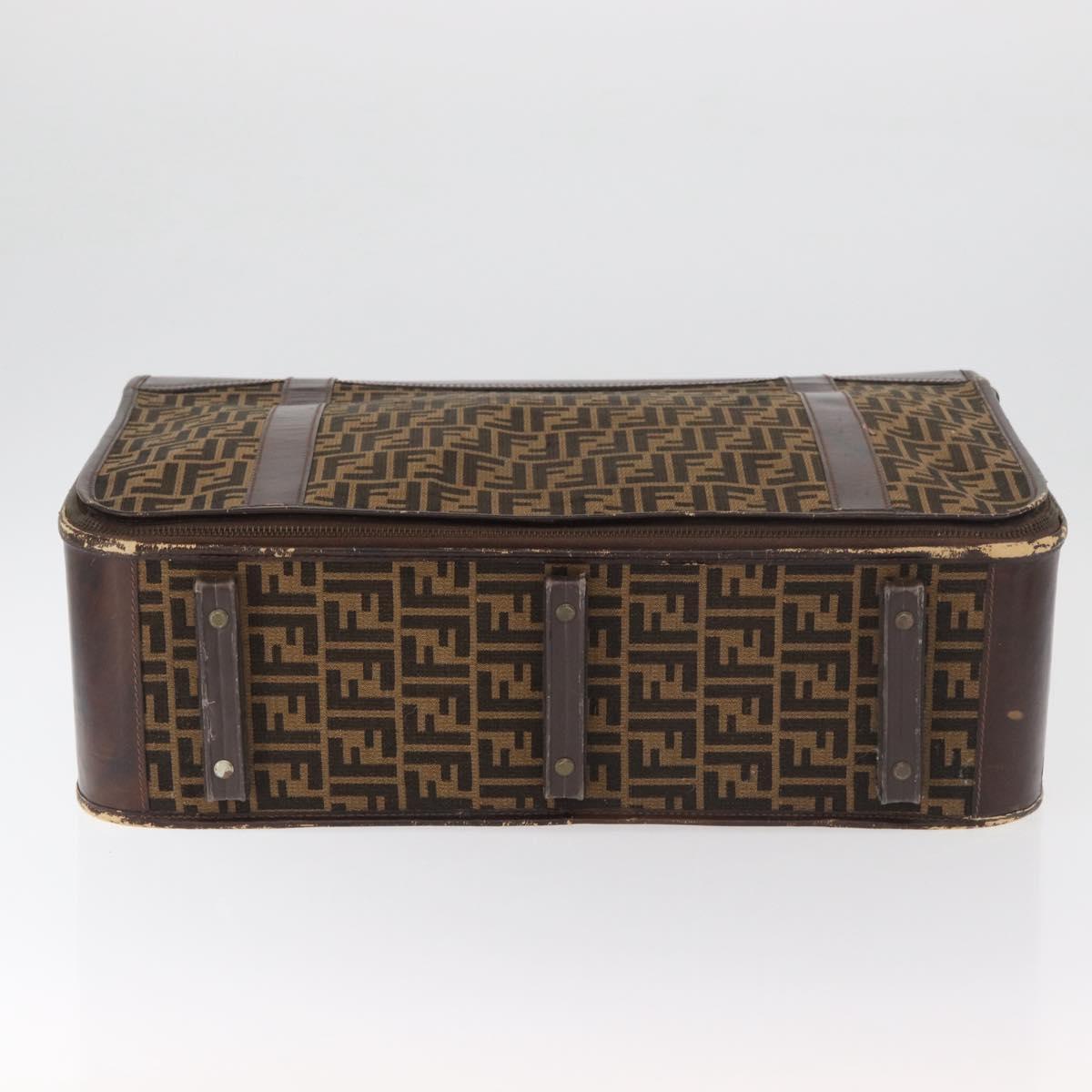 FENDI Zucca Canvas Trunk Black Brown Auth ti3936A - Jerrillo image 5