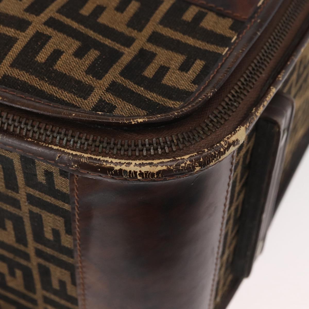 FENDI Zucca Canvas Trunk Black Brown Auth ti3936A - Jerrillo image 9