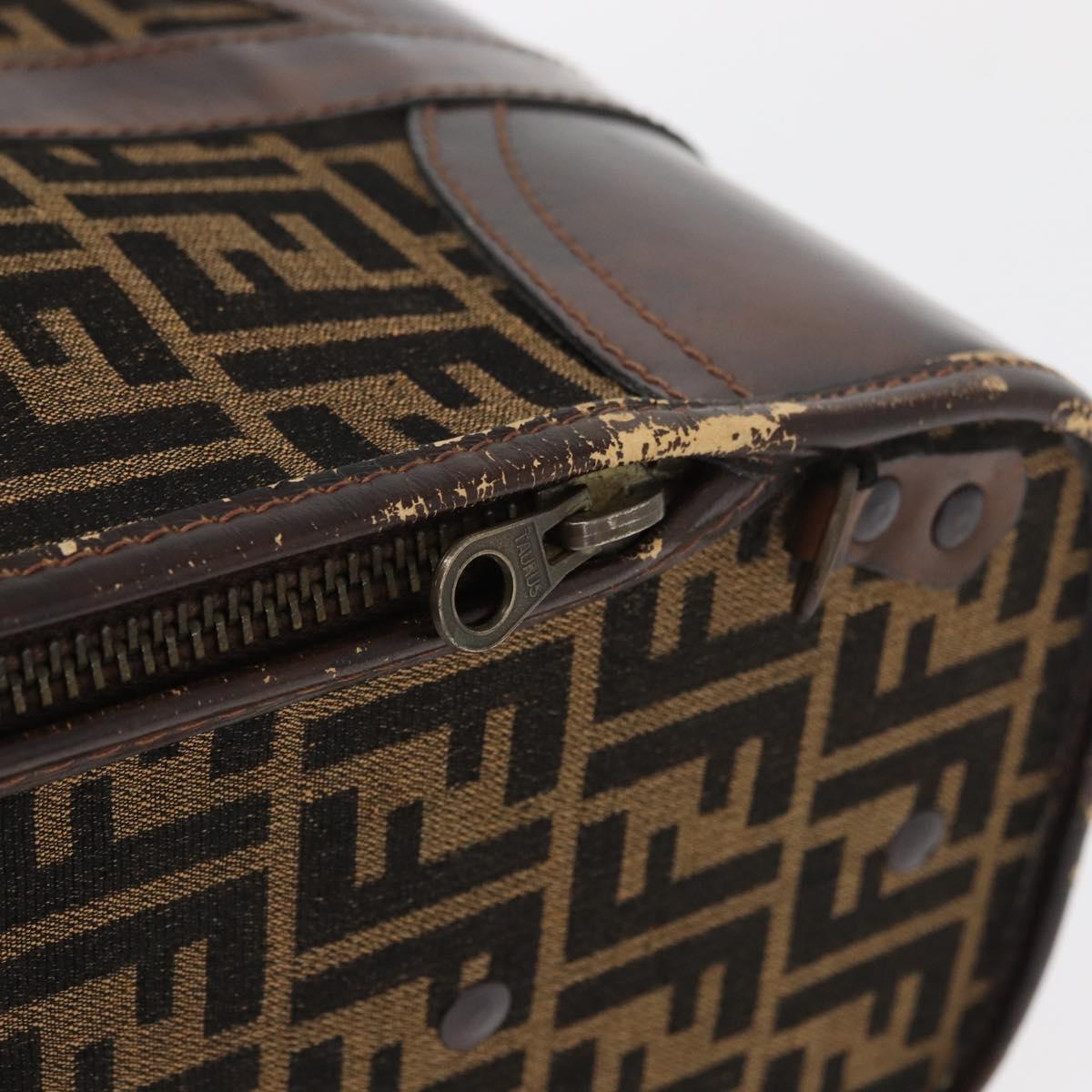 FENDI Zucca Canvas Trunk Black Brown Auth ti3936A - Jerrillo image 10