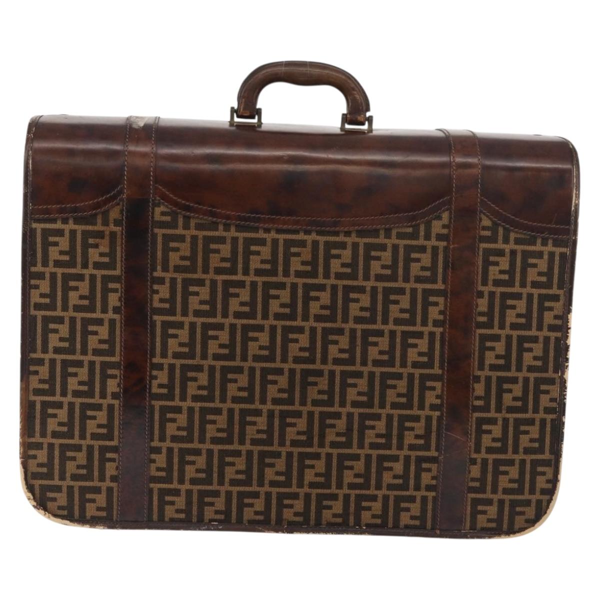 FENDI Zucca Canvas Trunk Black Brown Auth ti3936A - Jerrillo image 2