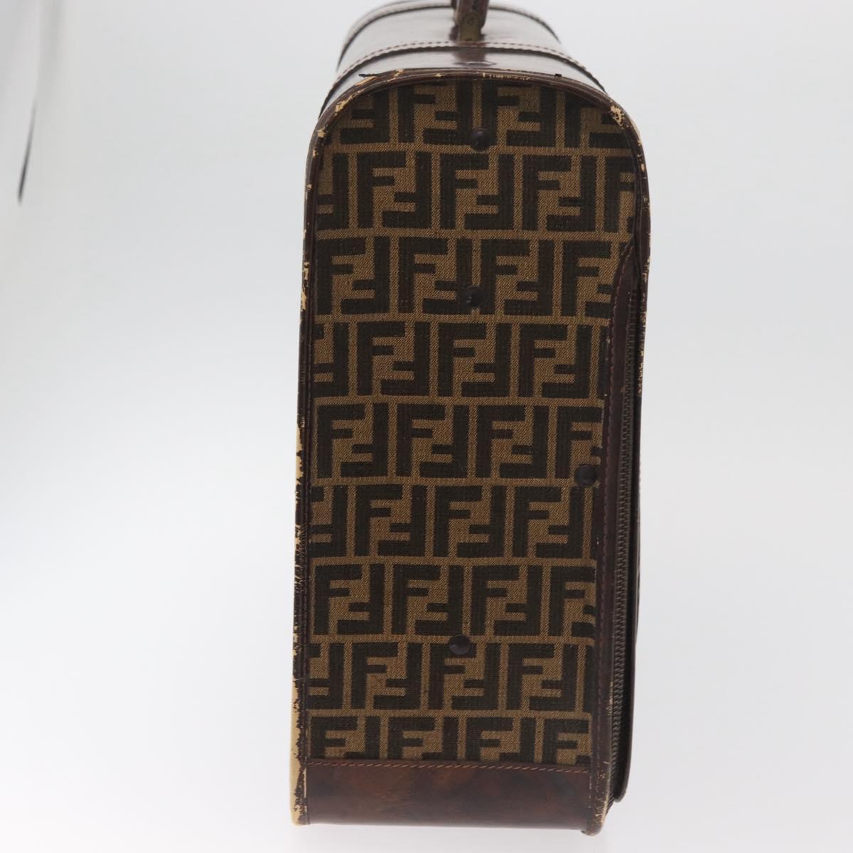FENDI Zucca Canvas Trunk Black Brown Auth ti3936A - Jerrillo image 4