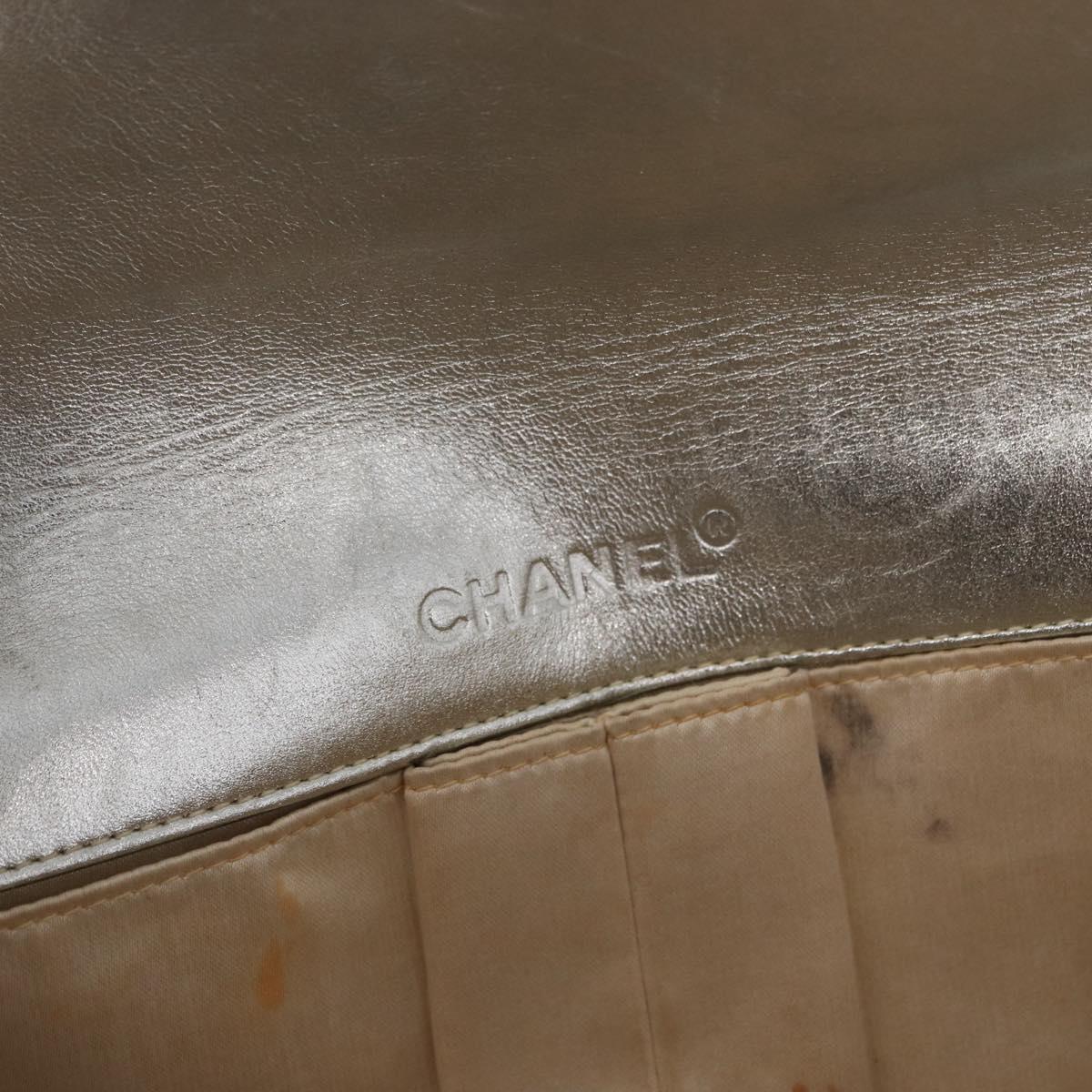 CHANEL Choco Bar New Travel Line Chain Bag Canvas Silver CC Auth yk19792 - Jerrillo image 10