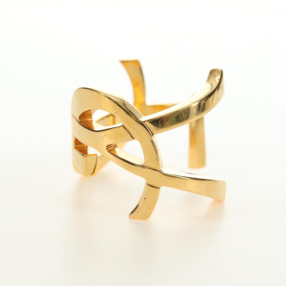 SAINT LAURENT Cassandra Bracelet metal Gold Auth yk20367M - Jerrillo image 4
