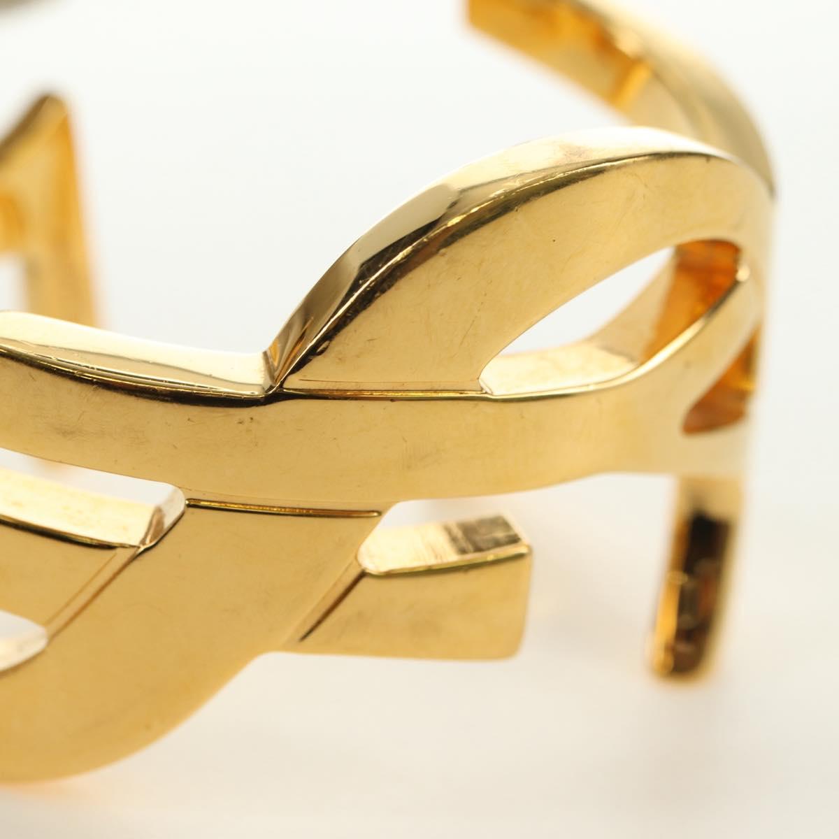 SAINT LAURENT Cassandra Bracelet metal Gold Auth yk20367M - Jerrillo image 8
