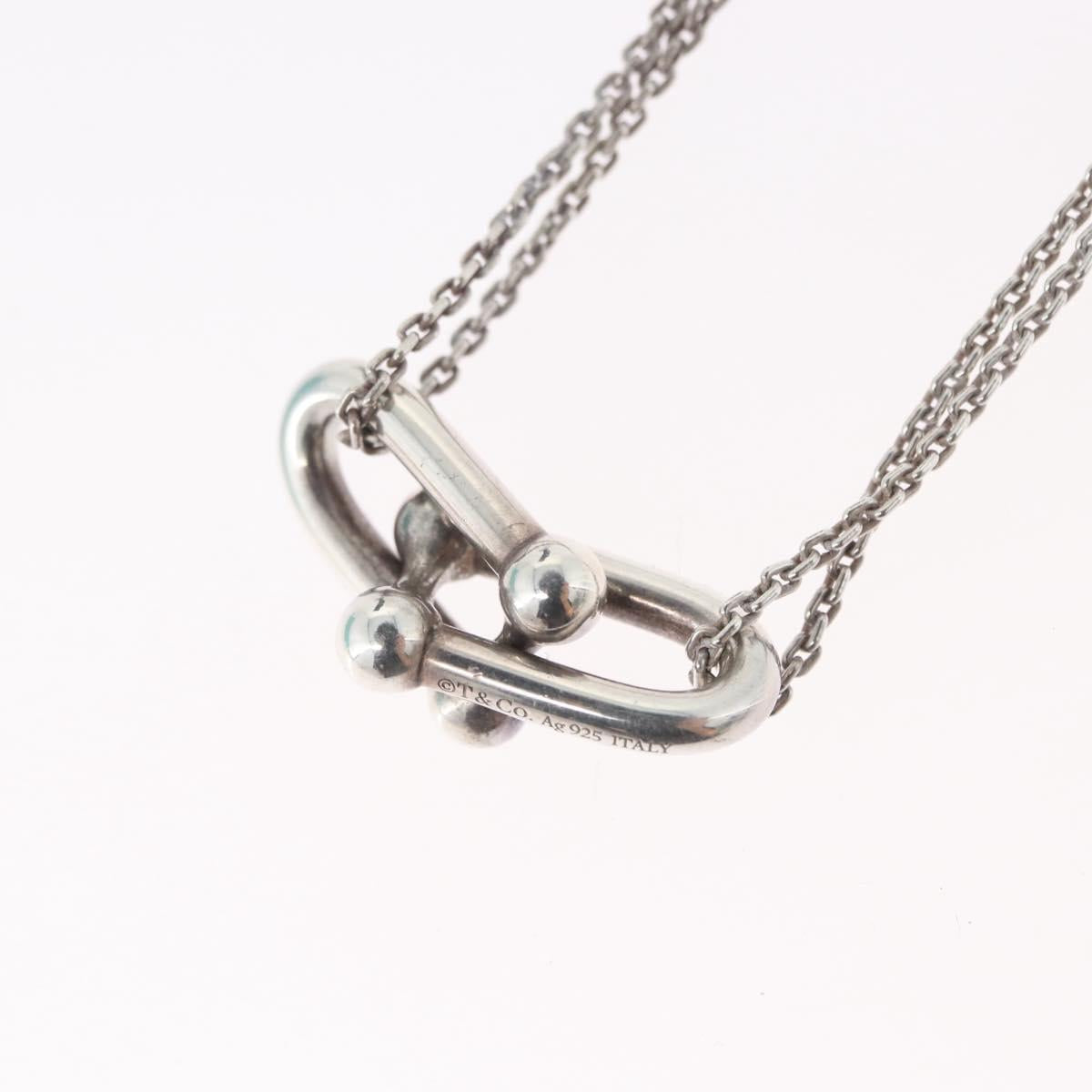 TIFFANY&Co. Hardware Double Link Necklace Ag925 Silver Auth 133241SAM - Jerrillo image 10