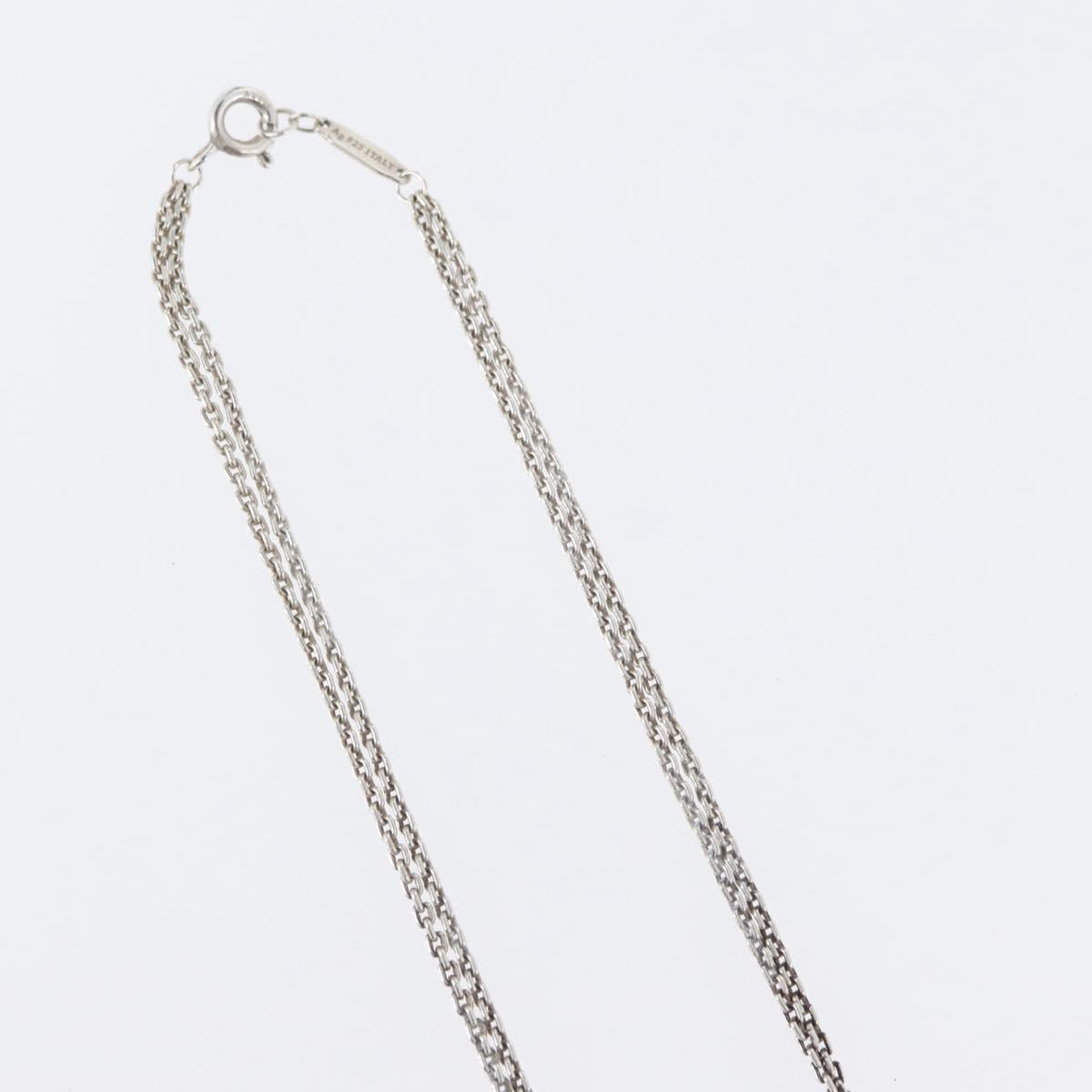 TIFFANY&Co. Hardware Double Link Necklace Ag925 Silver Auth 133241SAM - Jerrillo image 7