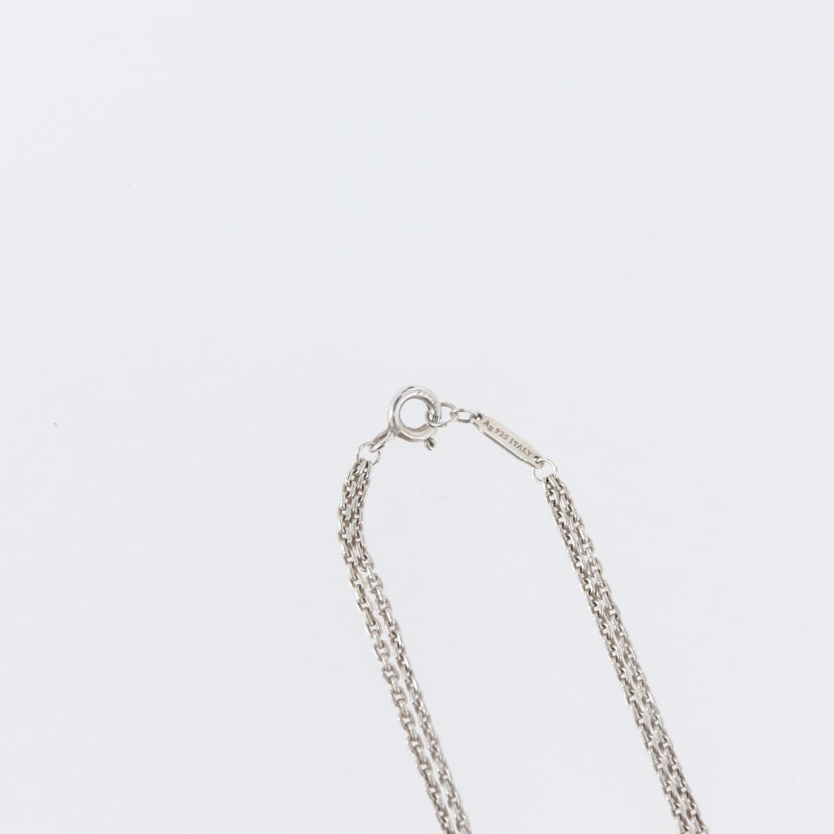 TIFFANY&Co. Hardware Double Link Necklace Ag925 Silver Auth 133241SAM - Jerrillo image 8