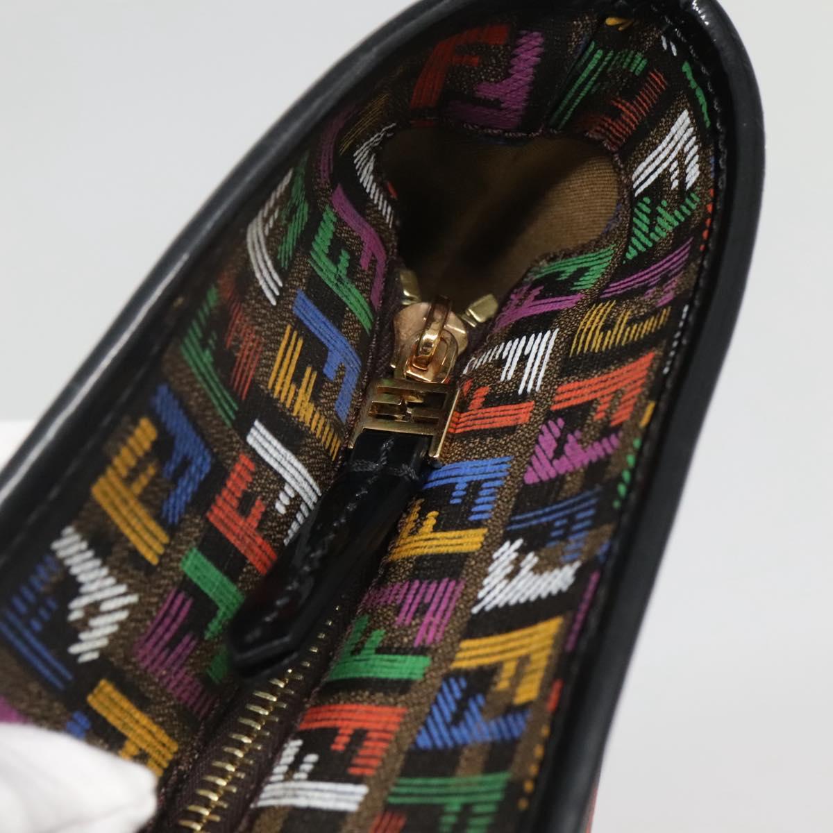FENDI Zucchino Canvas Tote Bag Multicolor Gold Auth 138069V - Jerrillo image 9