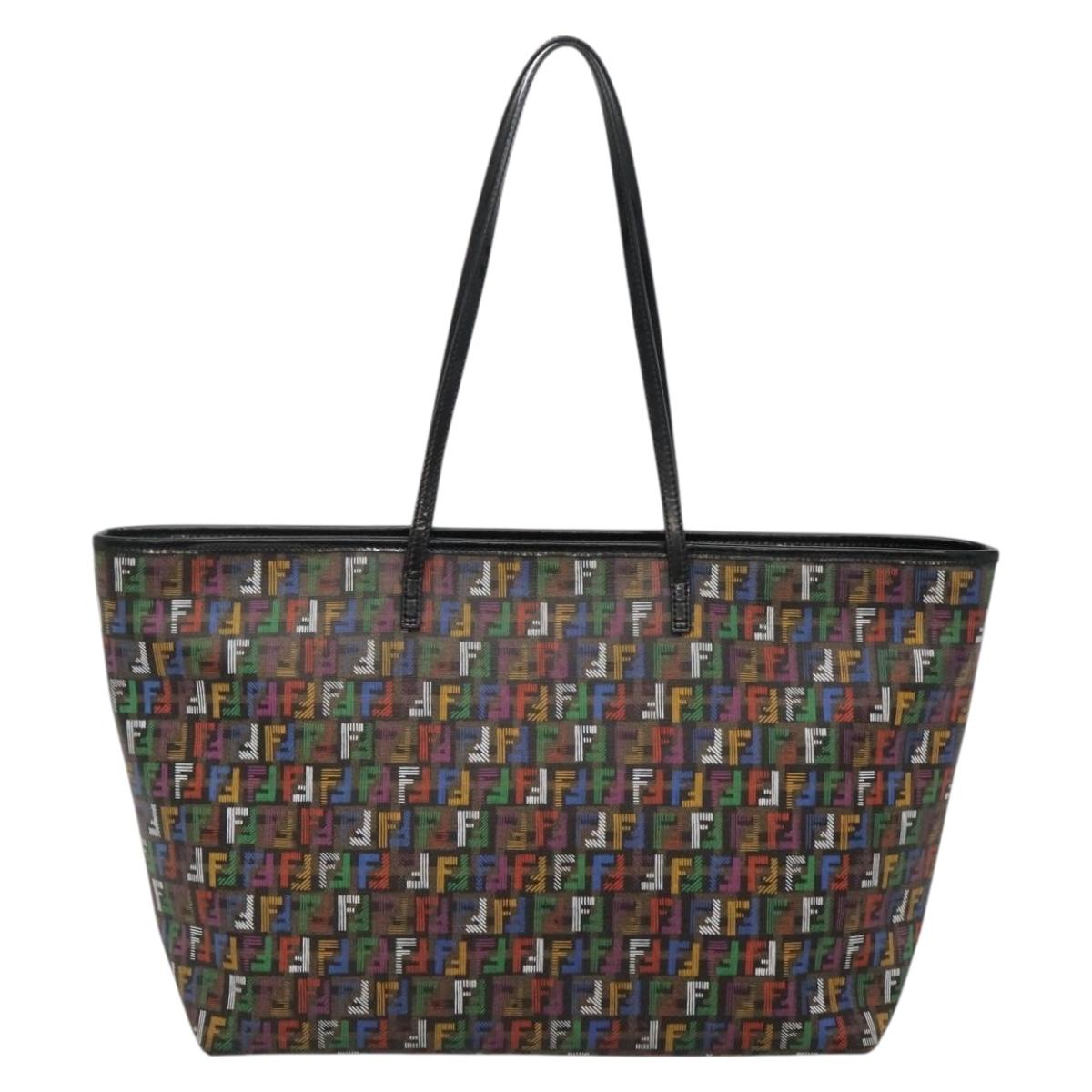 FENDI Zucchino Canvas Tote Bag Multicolor Gold Auth 138069V - Jerrillo image 2