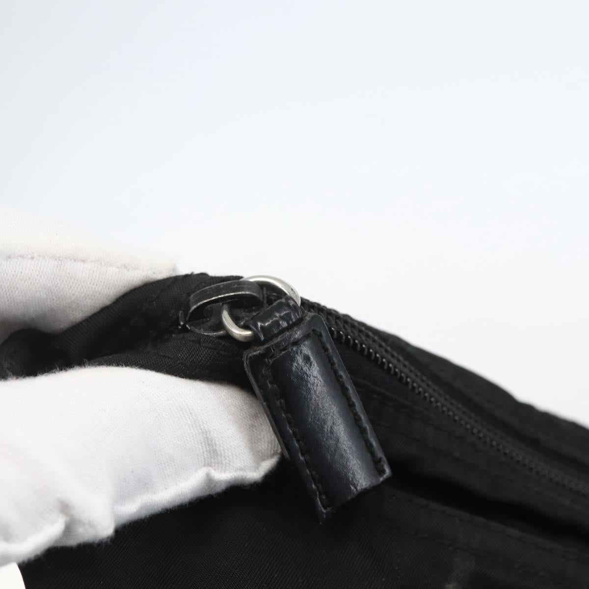 PRADA Tote Bag Nylon Black Silver Auth 151579 - Jerrillo image 10