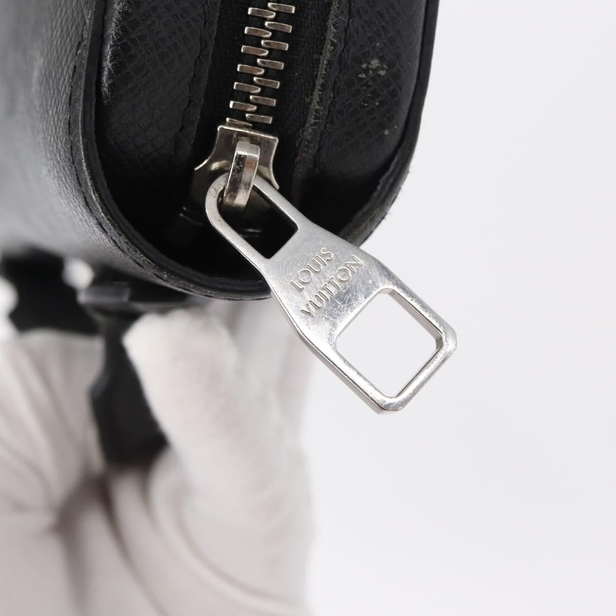 LOUIS VUITTON Taiga Zippy XL Long Wallet Black M44275 LV Auth 153416 - Jerrillo image 9