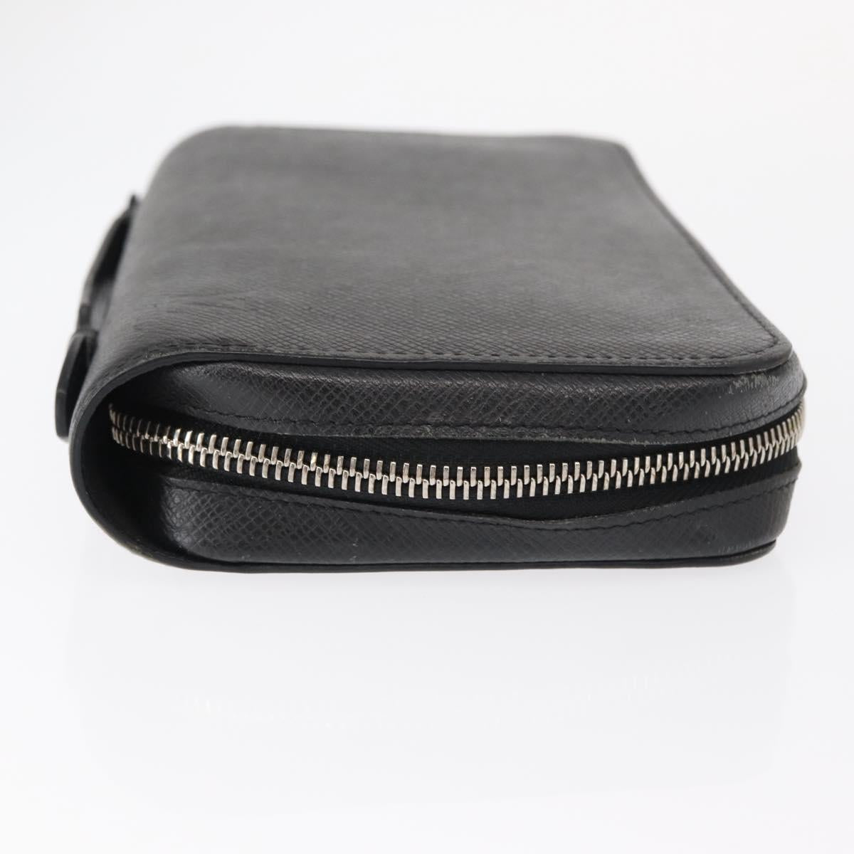 LOUIS VUITTON Taiga Zippy XL Long Wallet Black M44275 LV Auth 153416 - Jerrillo image 3