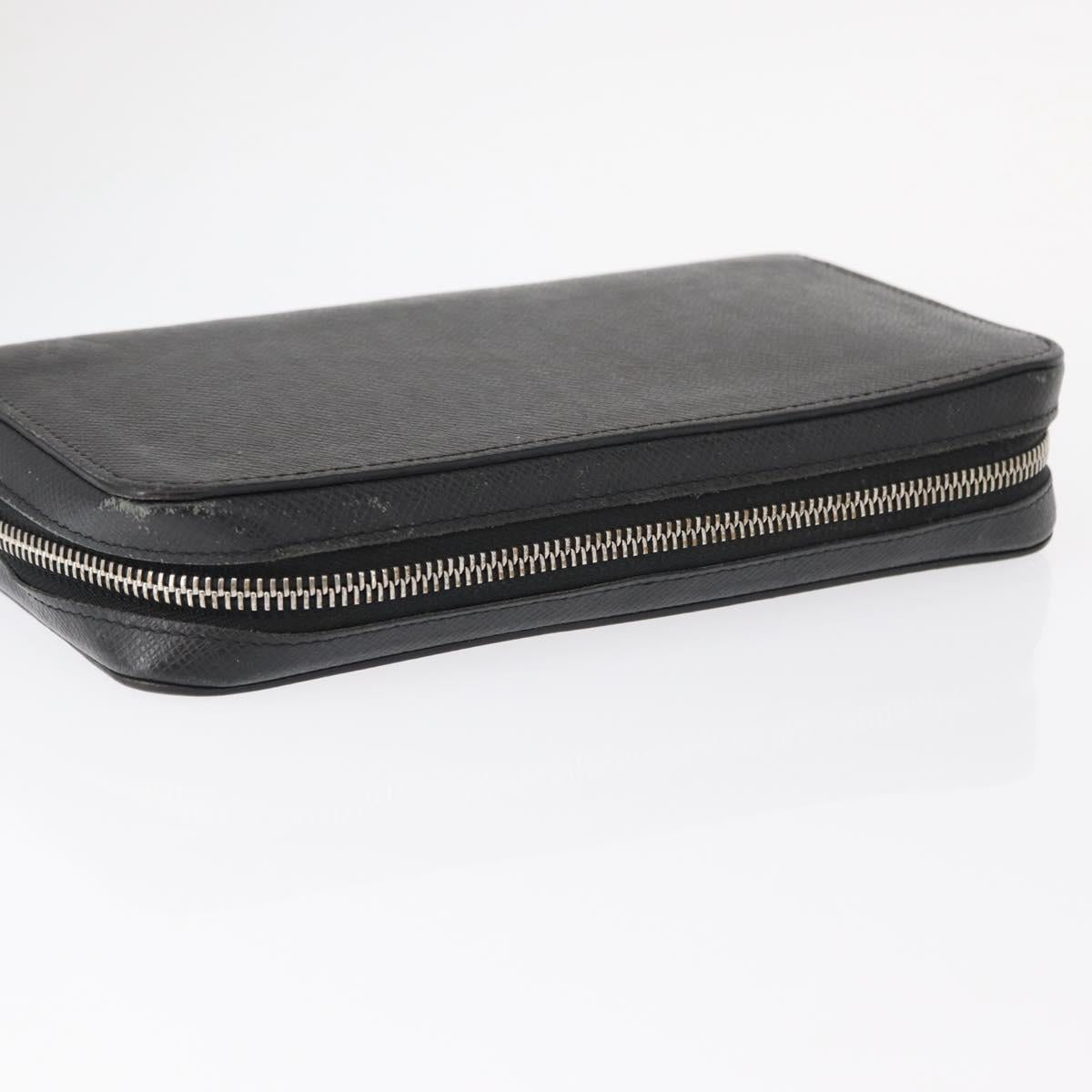LOUIS VUITTON Taiga Zippy XL Long Wallet Black M44275 LV Auth 153416 - Jerrillo image 5