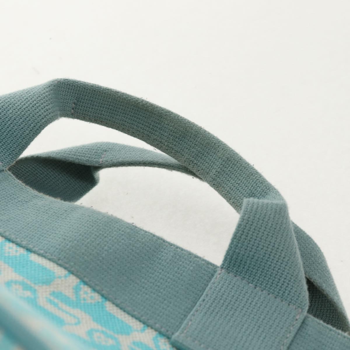 HERMES Animo Pixel GM Hand Bag Canvas Light Blue Silver Auth 158904V - Jerrillo image 8