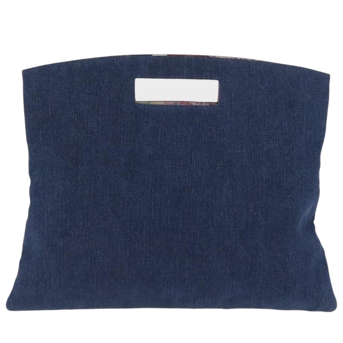 CHANEL Matelasse Hand Bag Denim Blue CC Auth 165953SAV - Jerrillo image 2