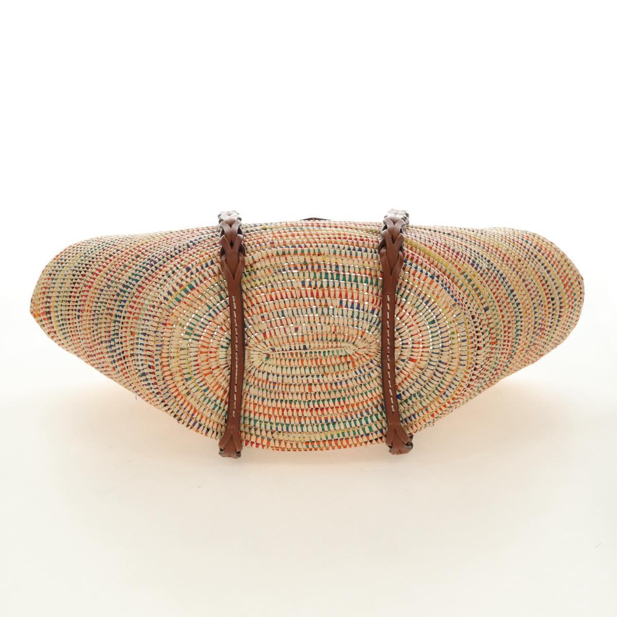 PRADA Tote Bag Raffia Beige Auth 167416SM - Jerrillo image 5