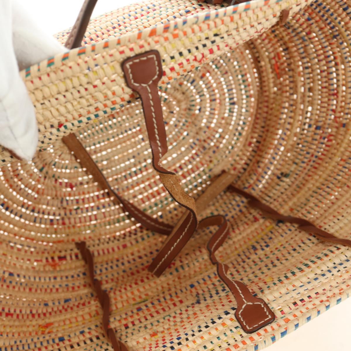 PRADA Tote Bag Raffia Beige Auth 167416SM - Jerrillo image 10