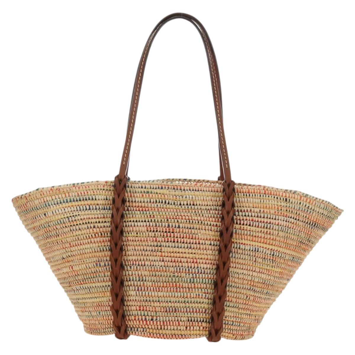 PRADA Tote Bag Raffia Beige Auth 167416SM - Jerrillo image 2