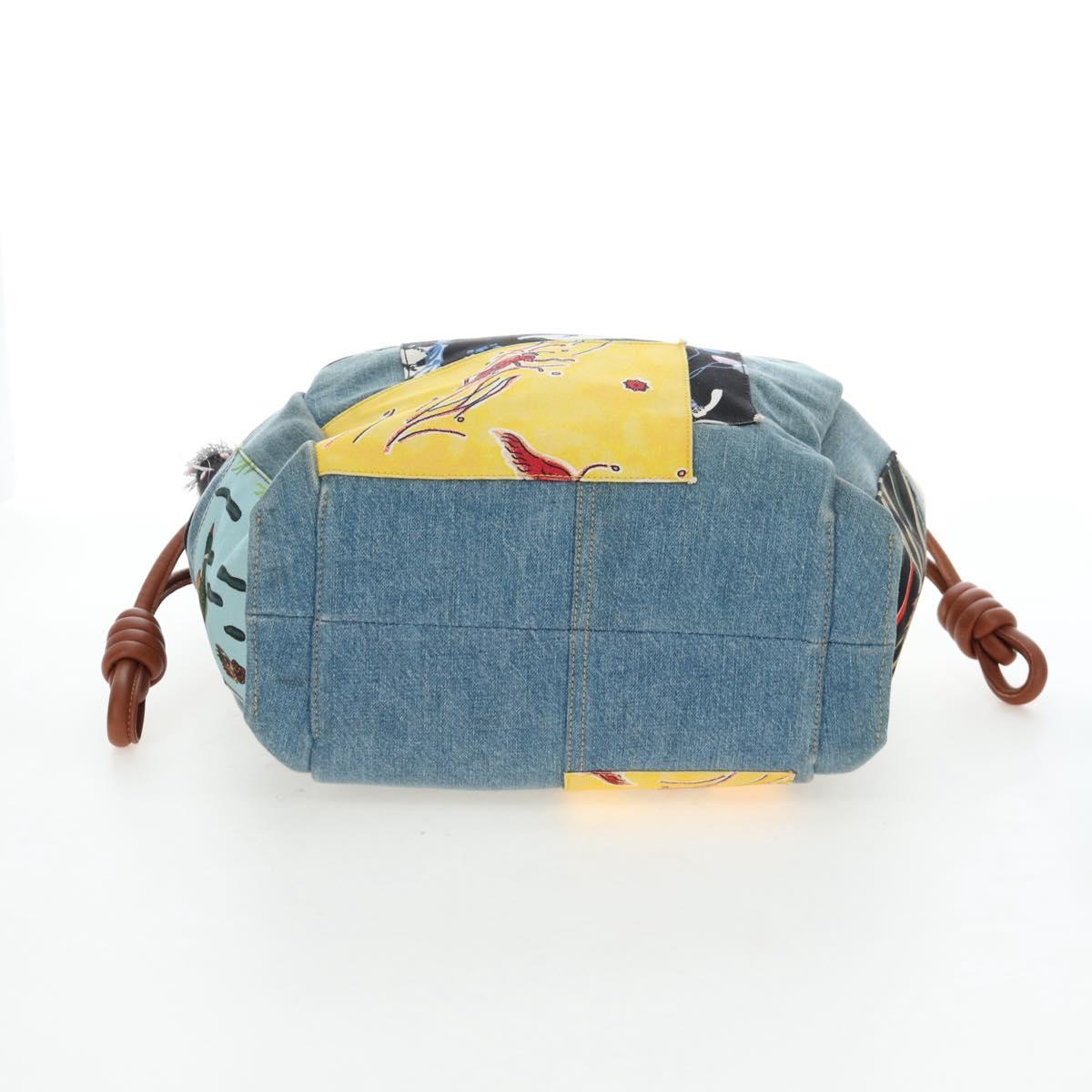 LOEWE x Paula's IBIZA Collection Flamenco Knots Denim Blue Brown Auth 167453V - Jerrillo image 8