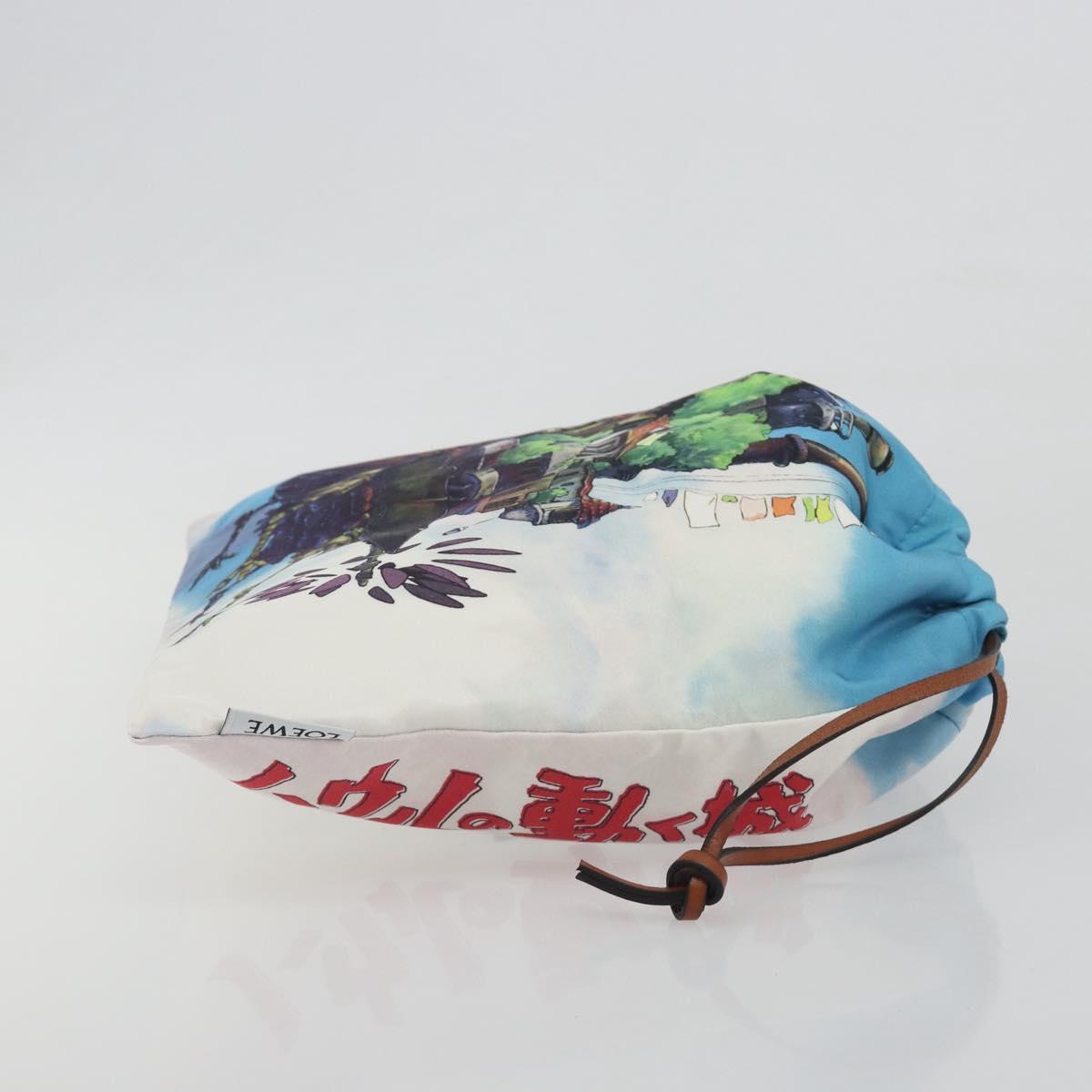 LOEWE x Studio Ghibli Howl's Moving Castle Pouch Nylon Blue Auth 167479M - Jerrillo image 3