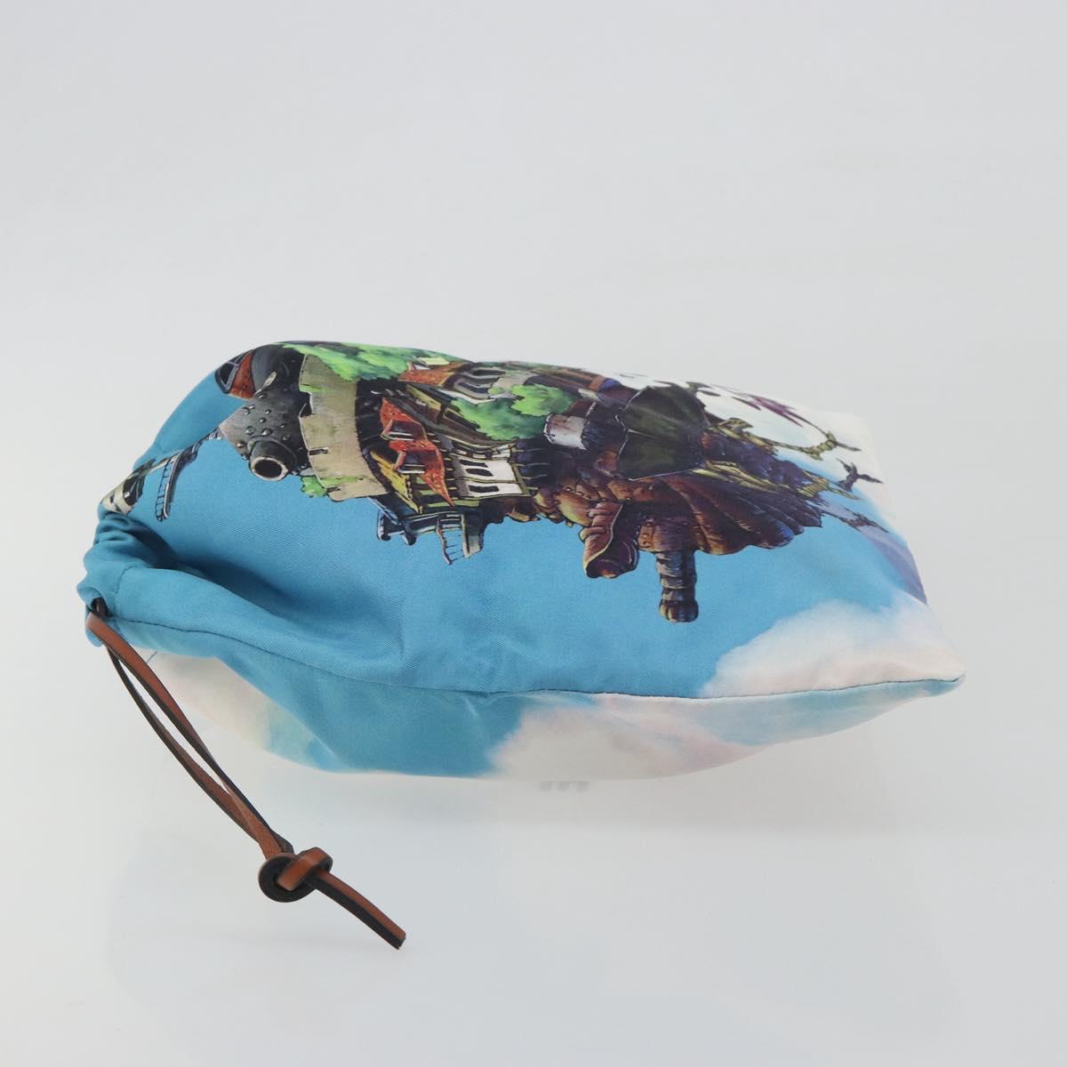 LOEWE x Studio Ghibli Howl's Moving Castle Pouch Nylon Blue Auth 167479M - Jerrillo image 4