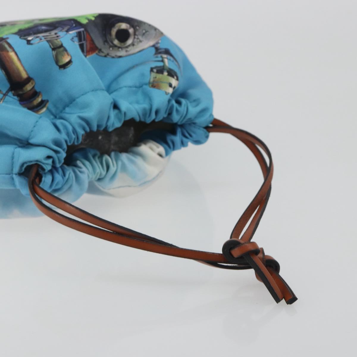 LOEWE x Studio Ghibli Howl's Moving Castle Pouch Nylon Blue Auth 167479M - Jerrillo image 6