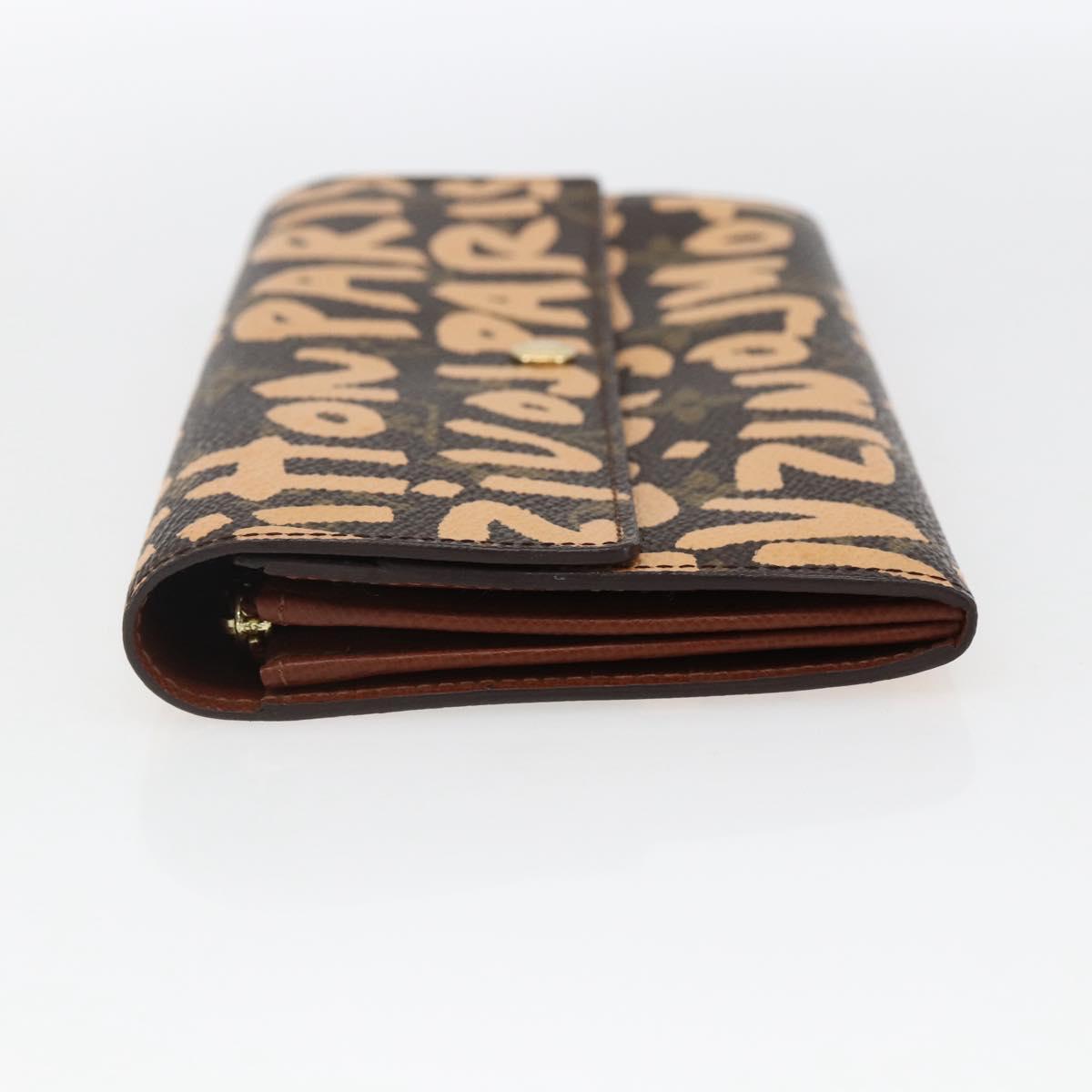 LOUIS VUITTON Graffiti Porte Monnaie Credit Wallet Orange M92190 Auth 168049SAV - Jerrillo image 3