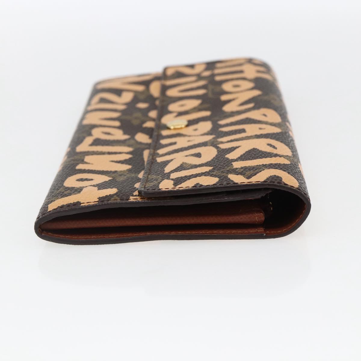 LOUIS VUITTON Graffiti Porte Monnaie Credit Wallet Orange M92190 Auth 168049SAV - Jerrillo image 4