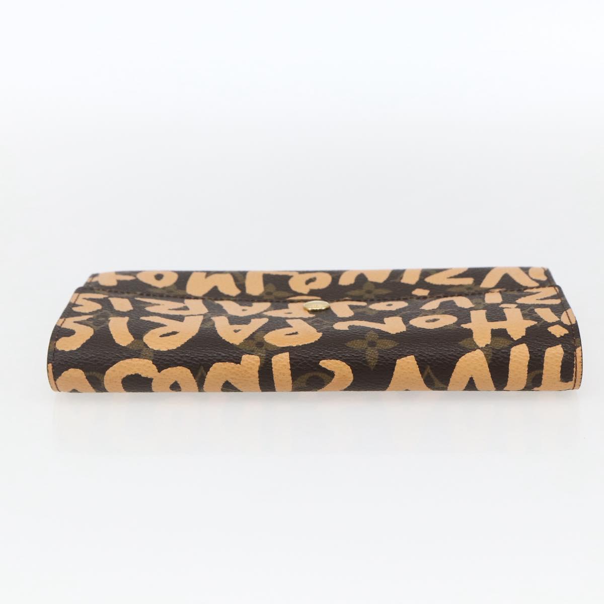 LOUIS VUITTON Graffiti Porte Monnaie Credit Wallet Orange M92190 Auth 168049SAV - Jerrillo image 5