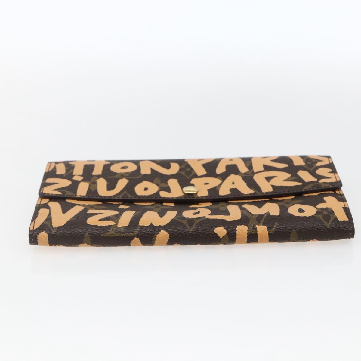 LOUIS VUITTON Graffiti Porte Monnaie Credit Wallet Orange M92190 Auth 168049SAV - Jerrillo image 6
