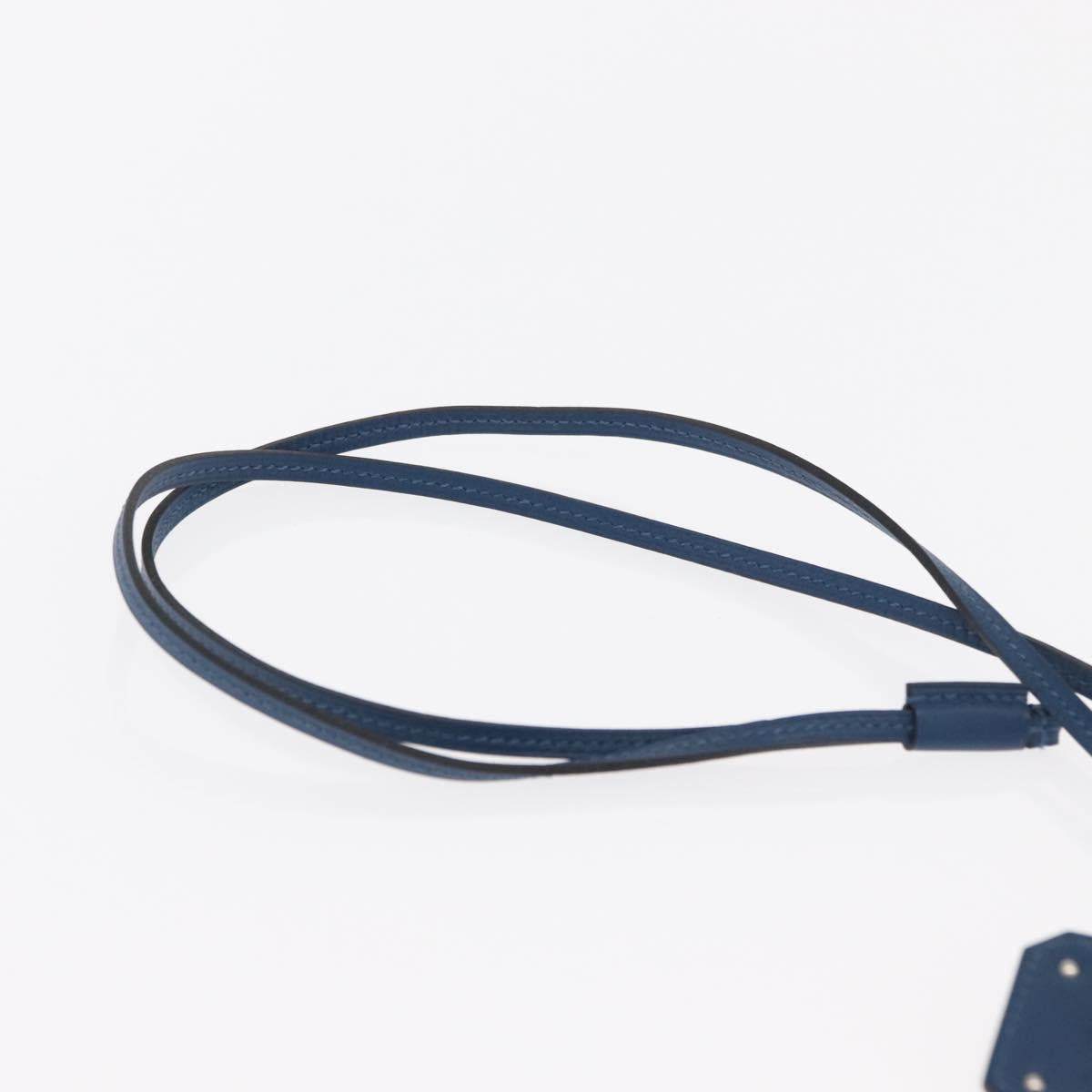 HERMES Okelley GM Necklace Leather Navy Auth 169915SAV - Jerrillo image 9