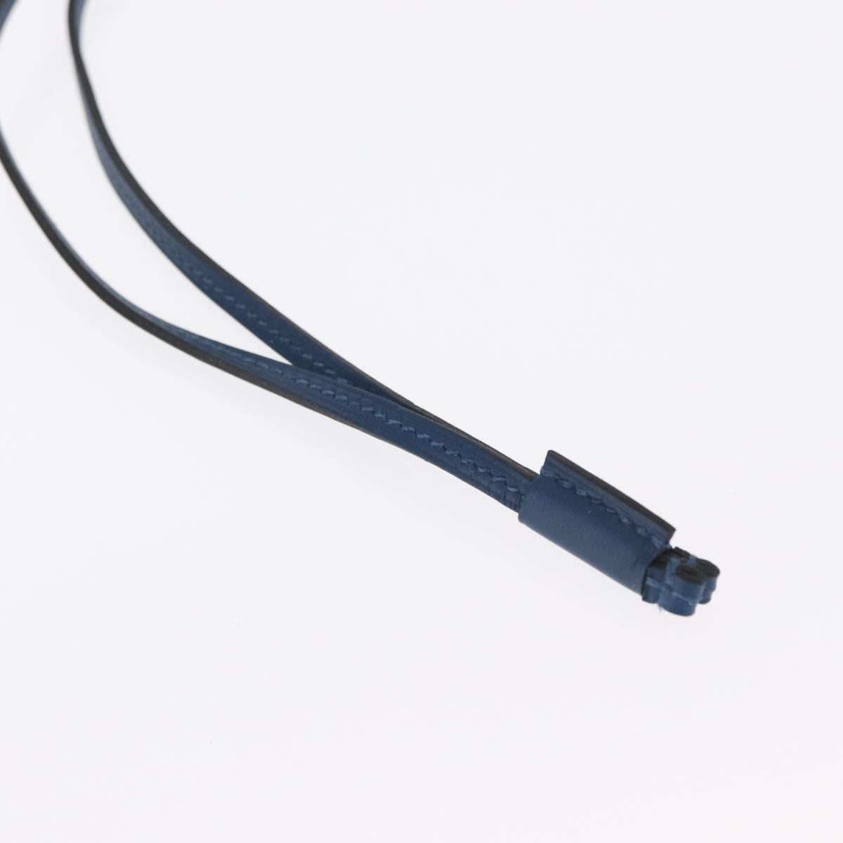 HERMES Okelley GM Necklace Leather Navy Auth 169915SAV - Jerrillo image 10