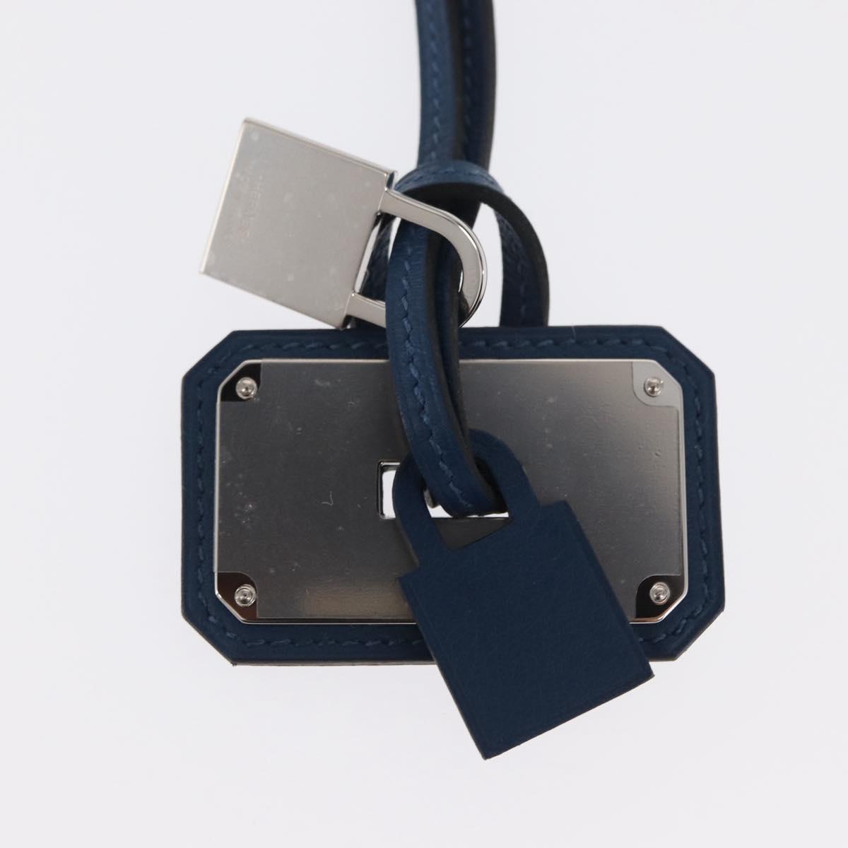 HERMES Okelley GM Necklace Leather Navy Auth 169915SAV - Jerrillo image 4